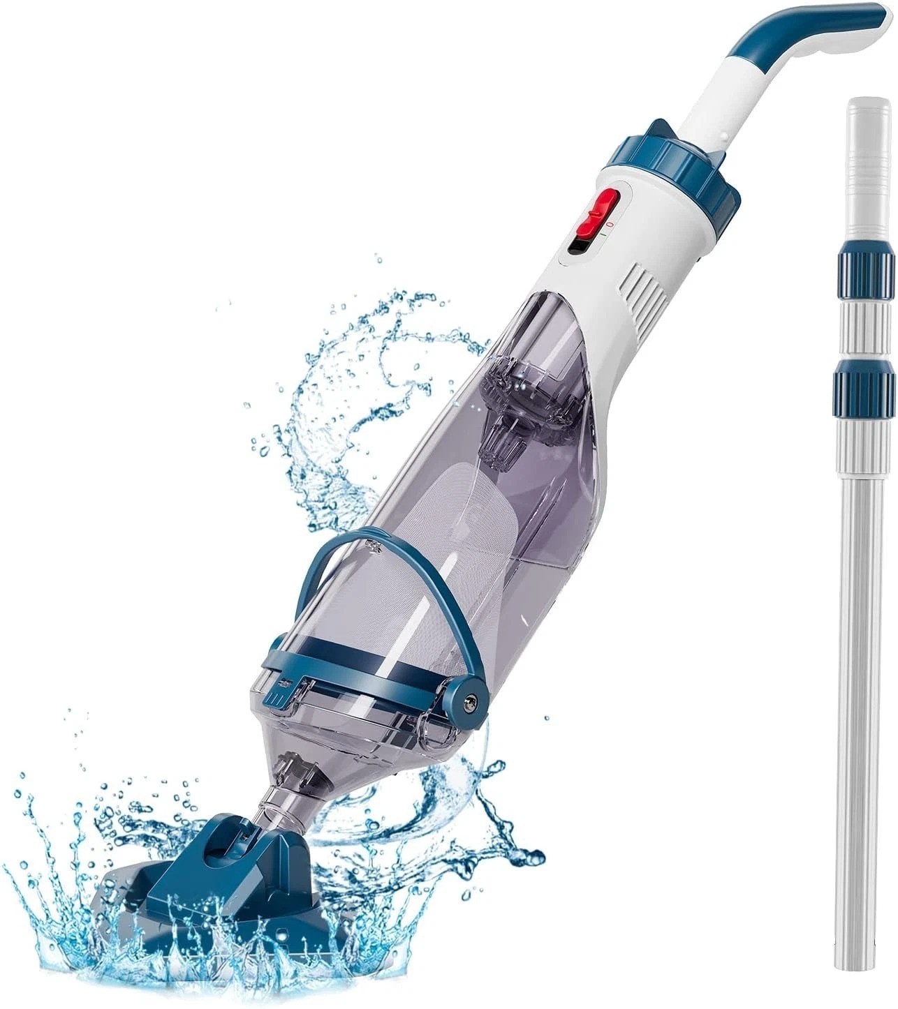 Rechargeable Pool Vacuum Cleaner with Telescopic Pole