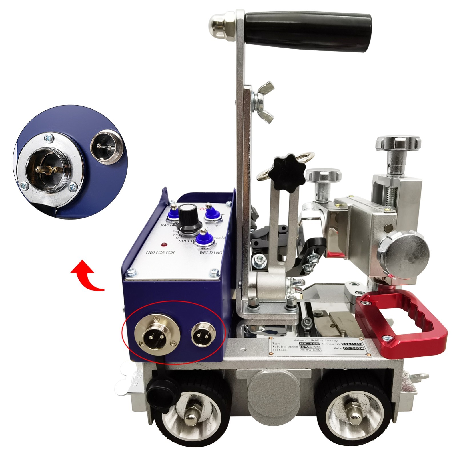 HK-8SS Automatic Welding Trolley Auto Welding Carriage Portable 110V