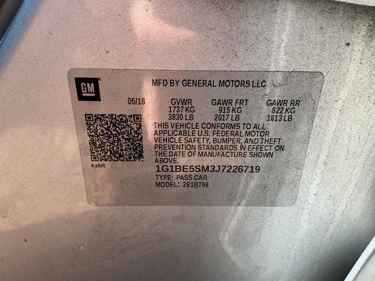 CRUZE 2018 Glove Box 4969241