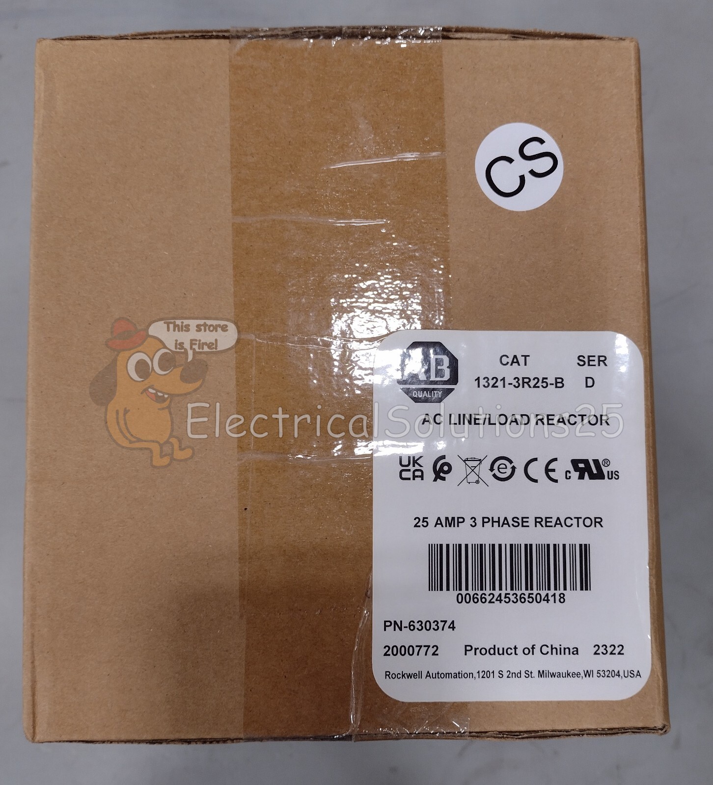 New Allen-Bradley 1321-3R25-B Line Reactor - Free Shipping