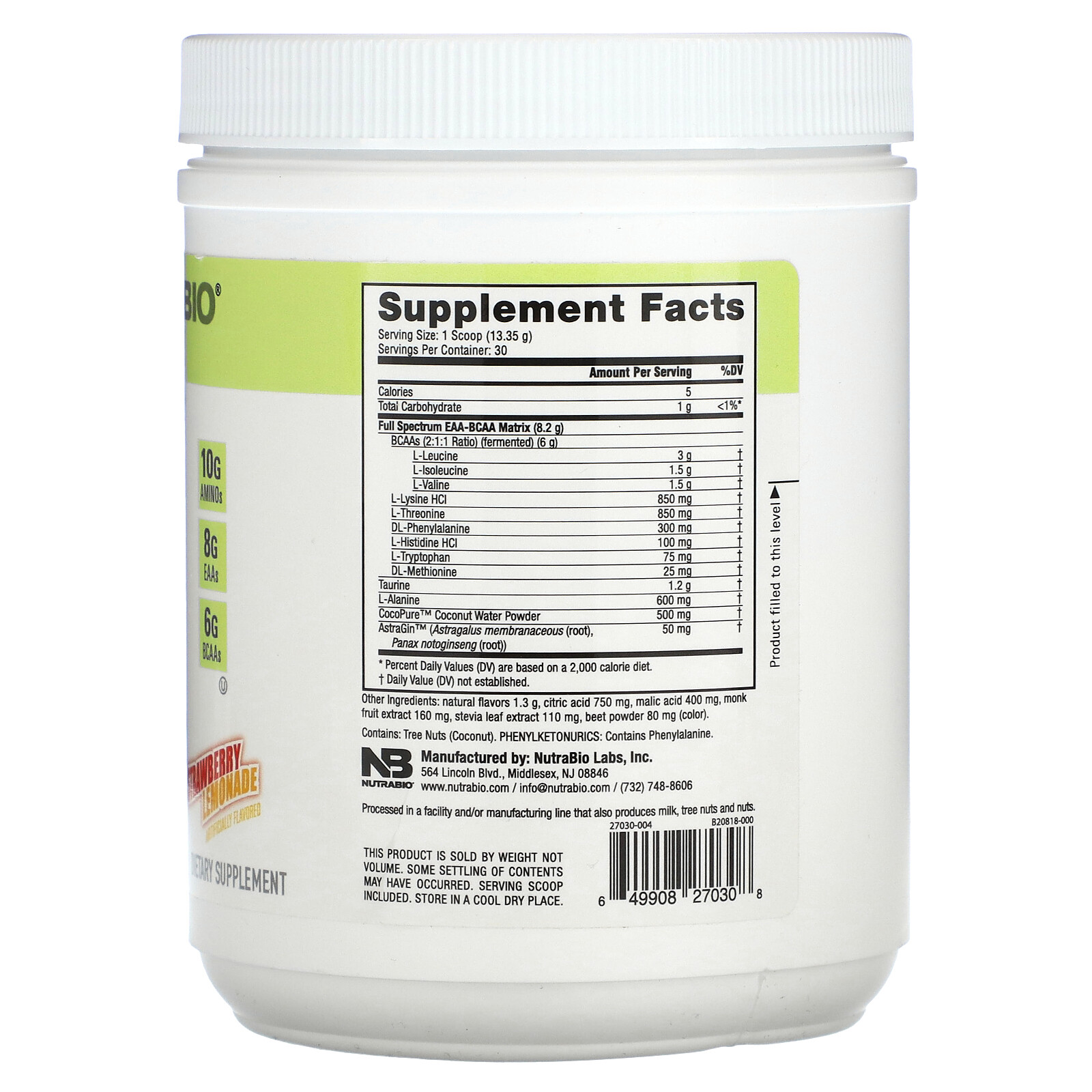 EAA, Strawberry Lemonade, 0.88 lb (401 g)