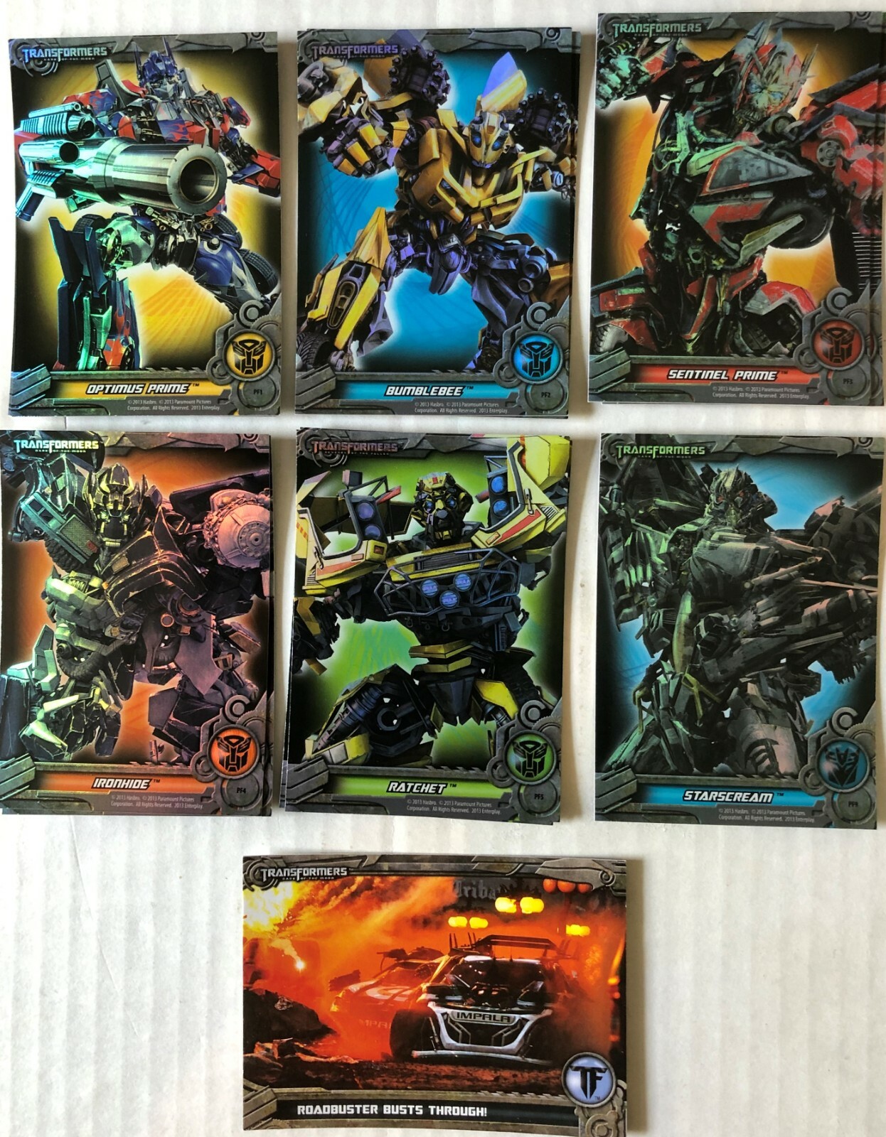Transformers Optimum Generation 1 Foil Puzzle Chase Insert Cards - You Pick