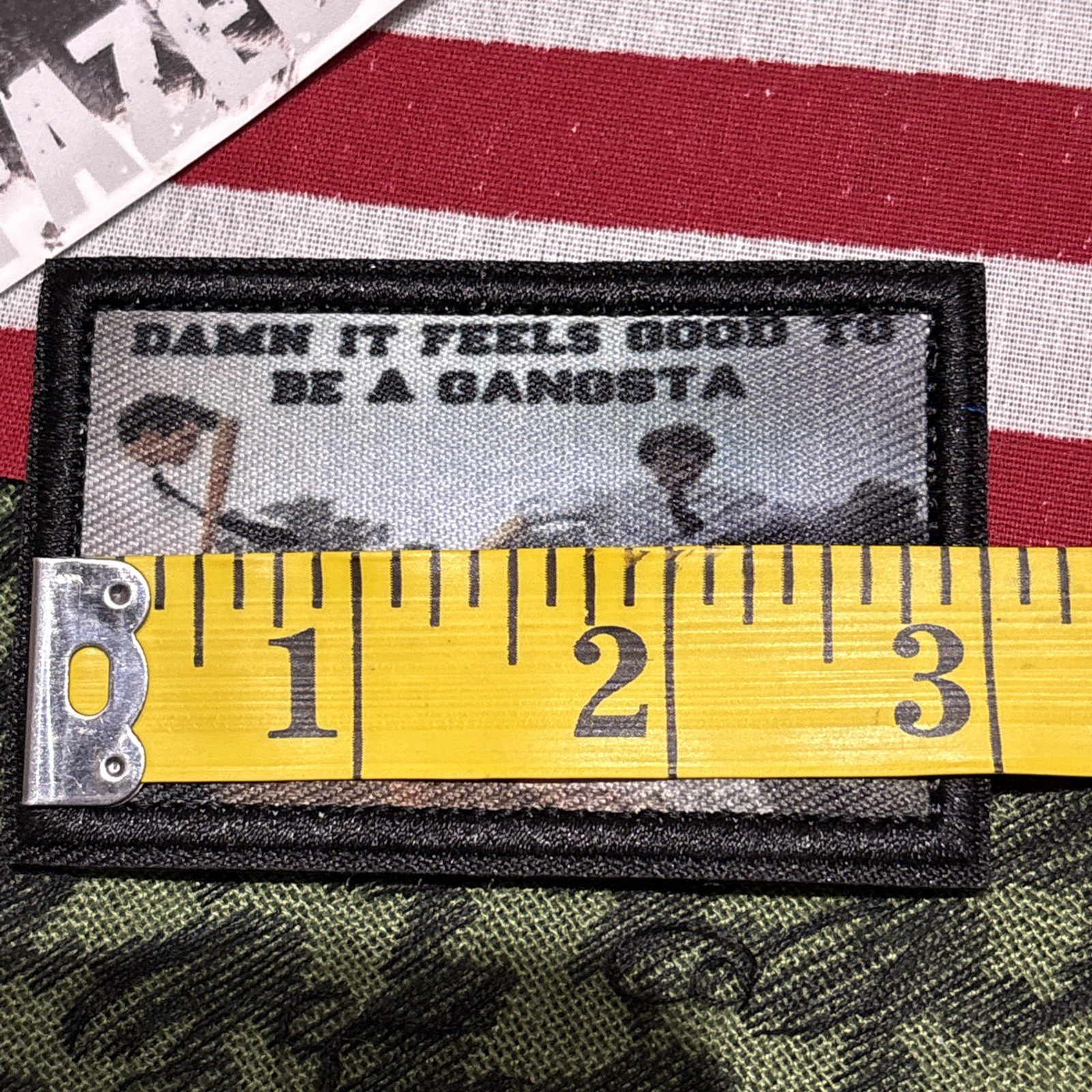 Office Space Fax Machine Destruction Tactical Hook Loop Patch High Quality 2x3”