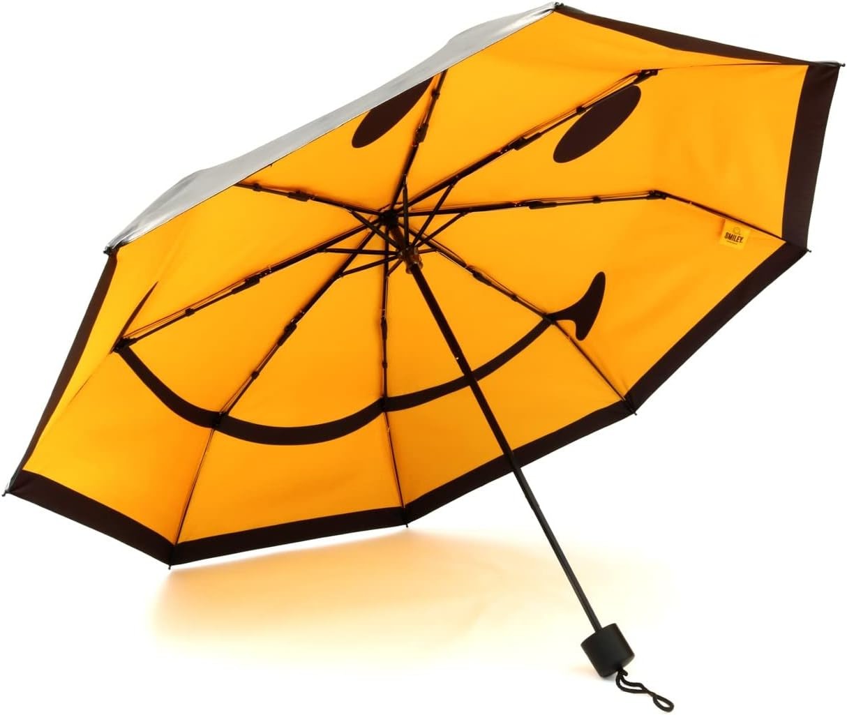 Suck Uk | Smiley Face Folding Umbrella | Color Flip Yellow | Smiley...