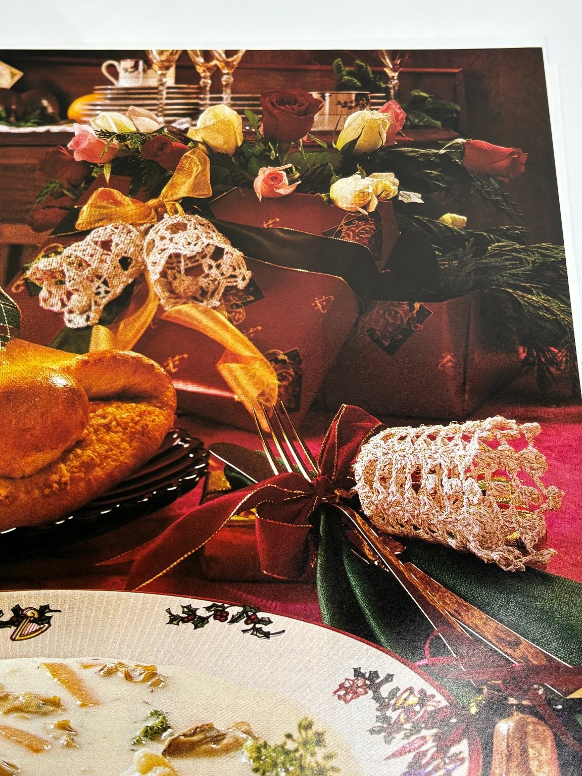 Crocheted Antique Bell Crochet Pattern 3 Designs Pages from Book