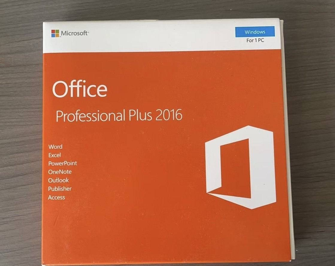 Microsoft Office 2016 Professional Plus DVD (Verified 7 PCs) +Product Key Sealed