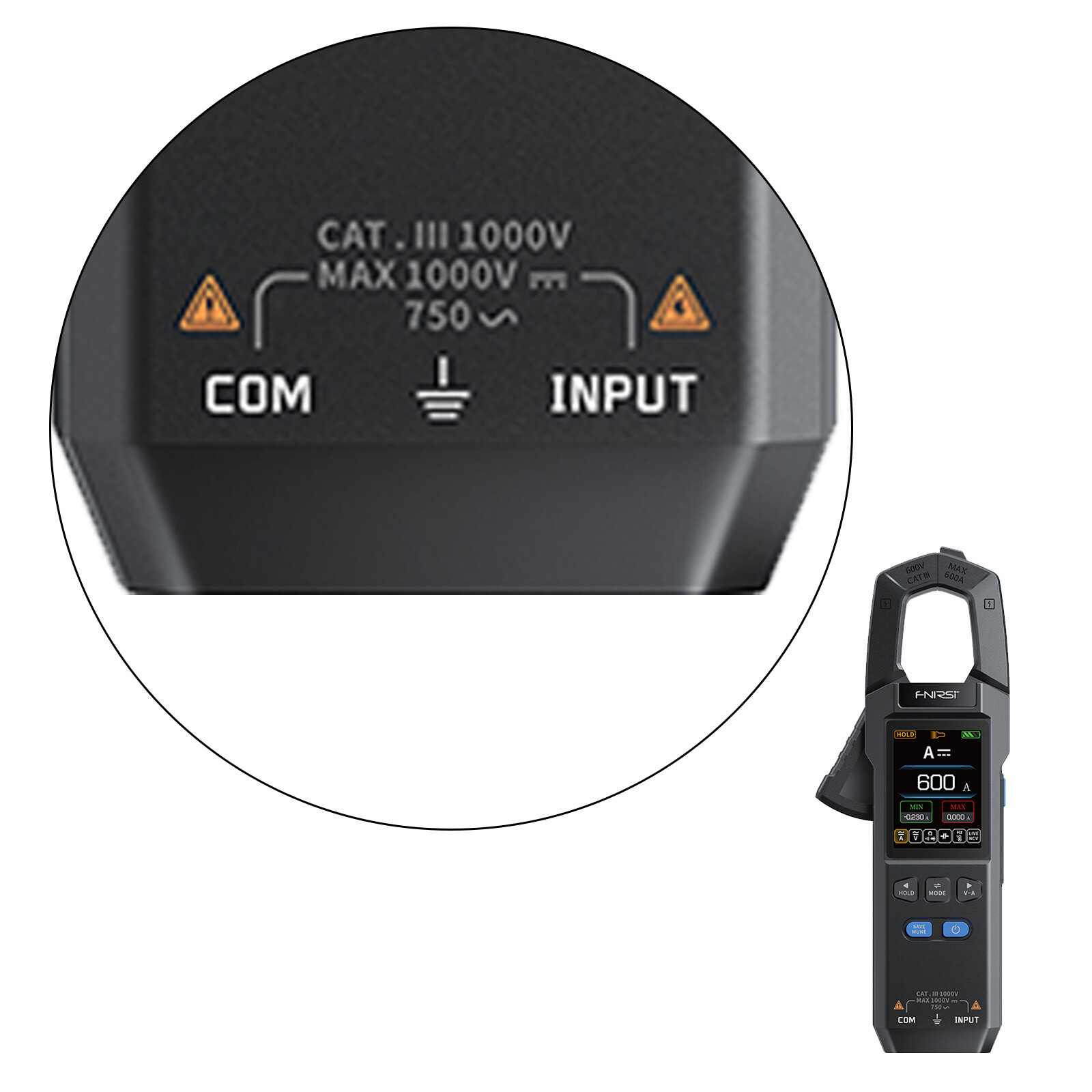 DMC-100 Current Clamp Meter, 600A Digital Multimeter