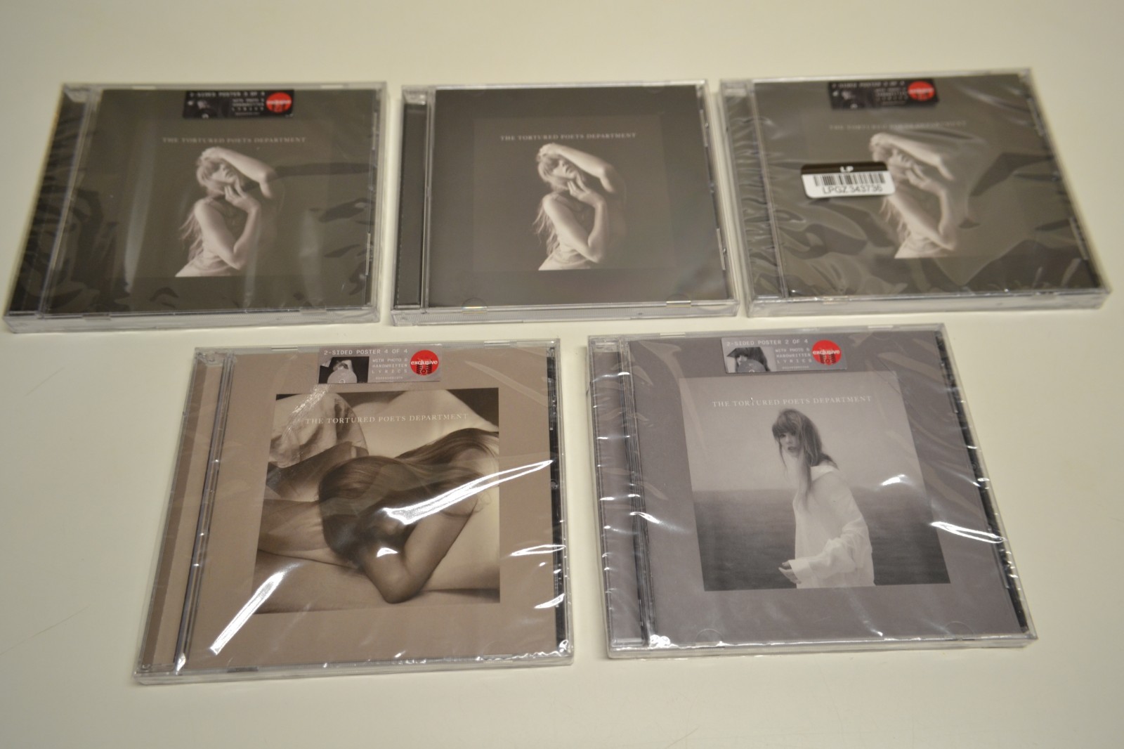 4 FACTORY SEALED TAYLOR SWIFT CDs, Tortured Poets Department Black Dog, Bolter+
