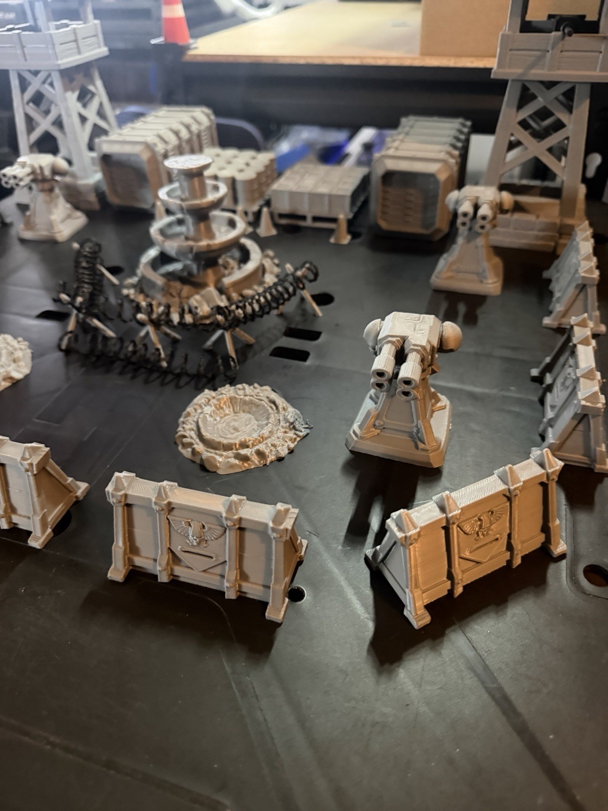 Warhammer DnD Compatible Destroyed Prison Gray Unpainted