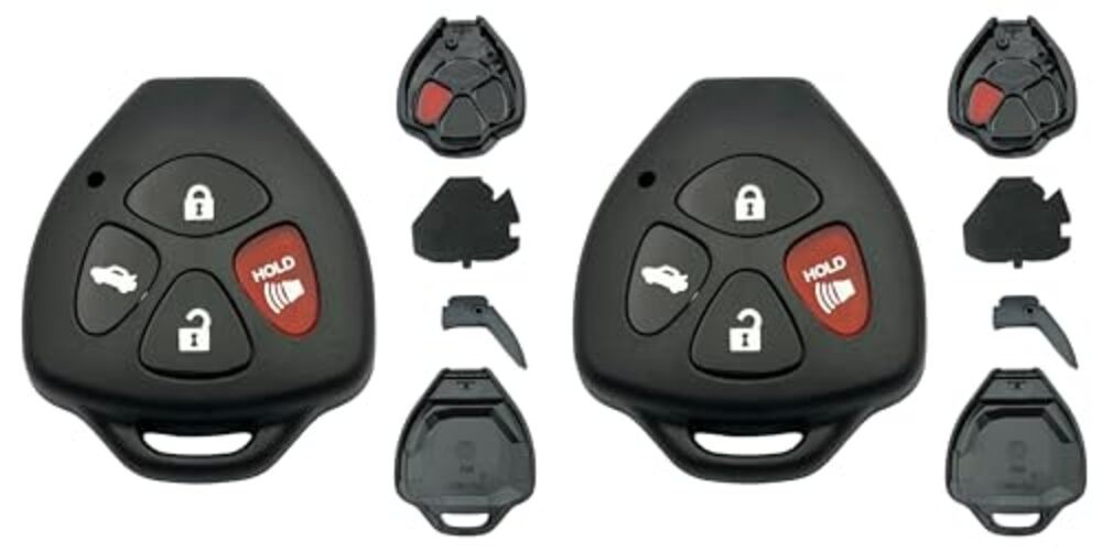 Keyless Entry Remote Key Housing Replacement for Toyota Avalon 4 button 2 pcs