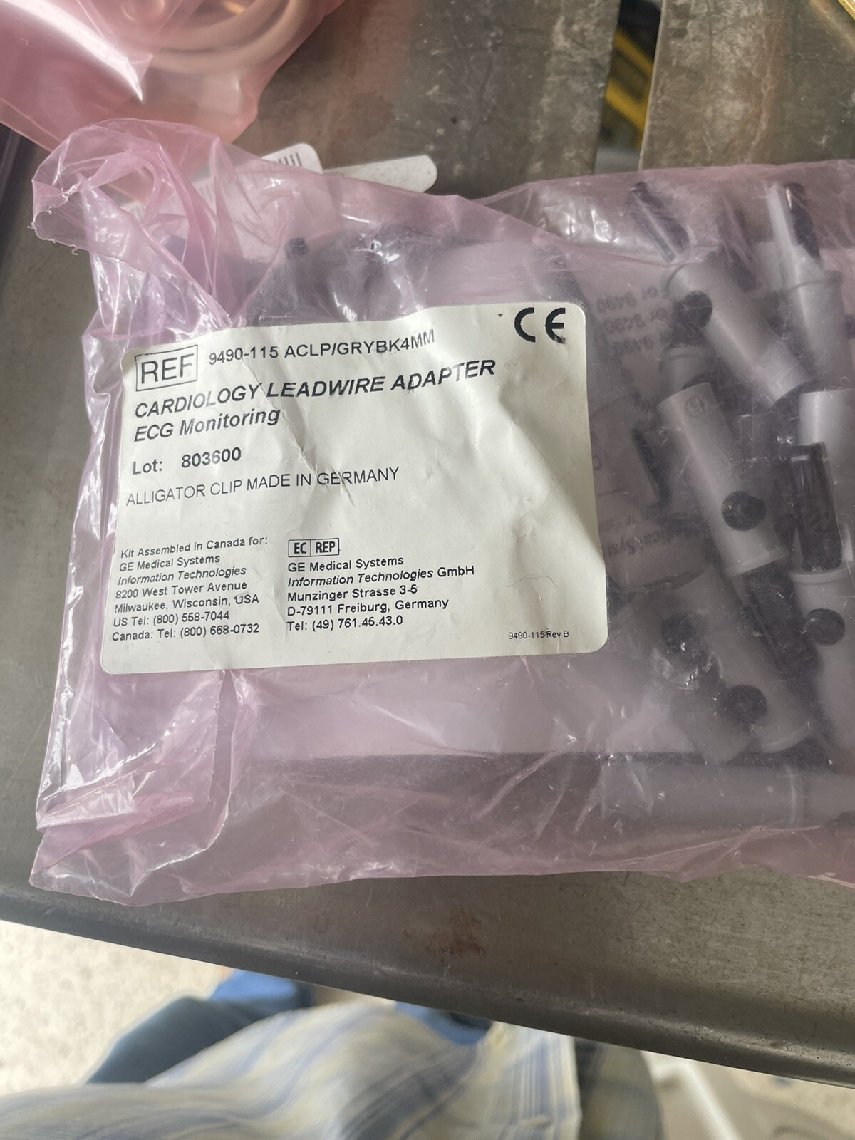 GE Cardiology Leadwire Adapter Set 9490-115