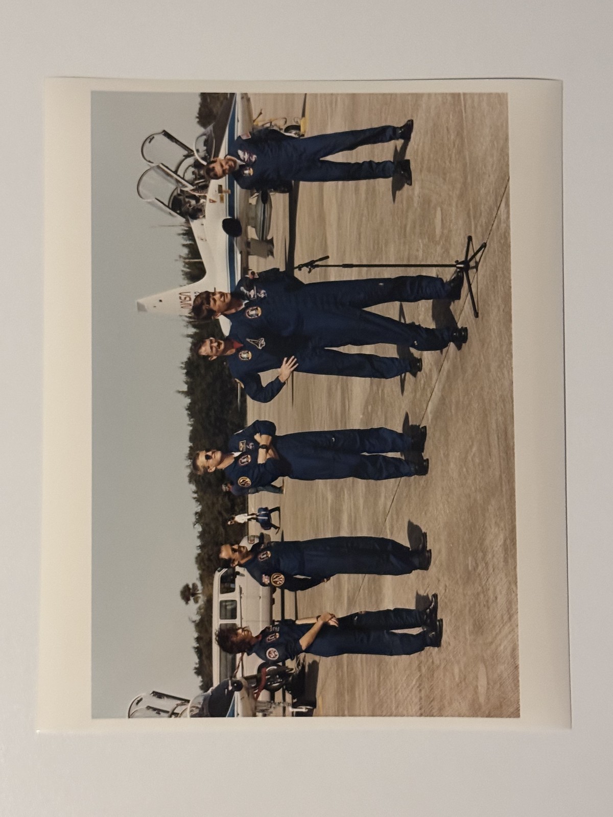NASA STS-66 Crew Arrival Shuttle Landing Facility Press Photo