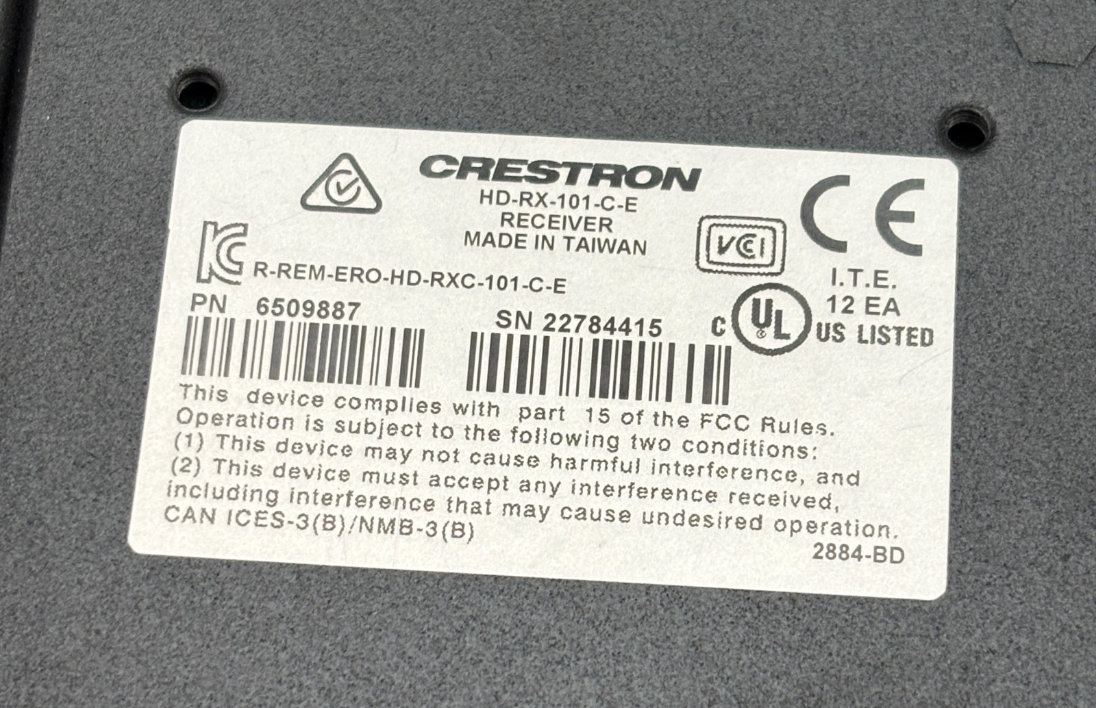 Crestron HD-RX-101-C-E Category Cable Receiver (B)