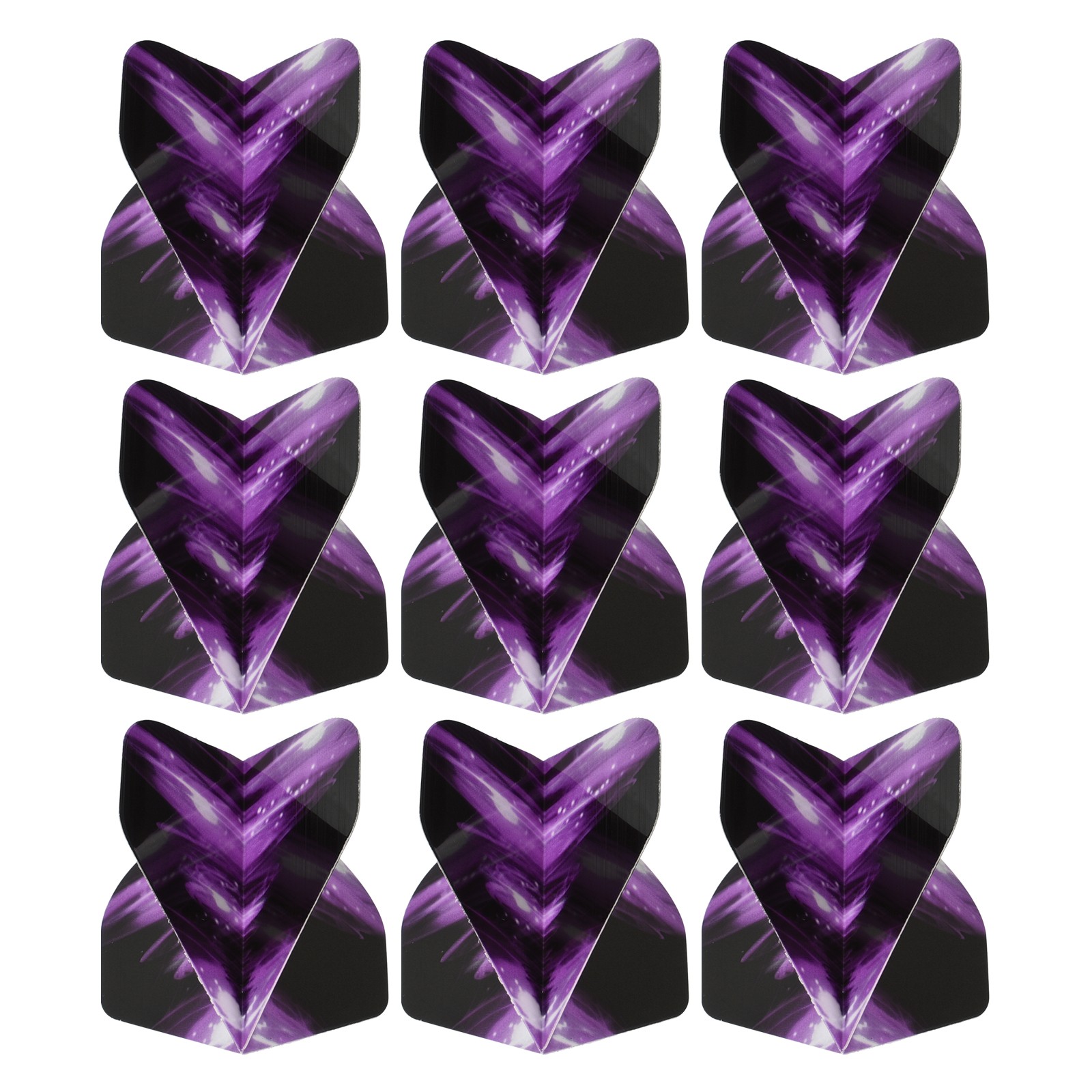 Dart Flights, 9 Pack PET Darts Accessories Black, Purple