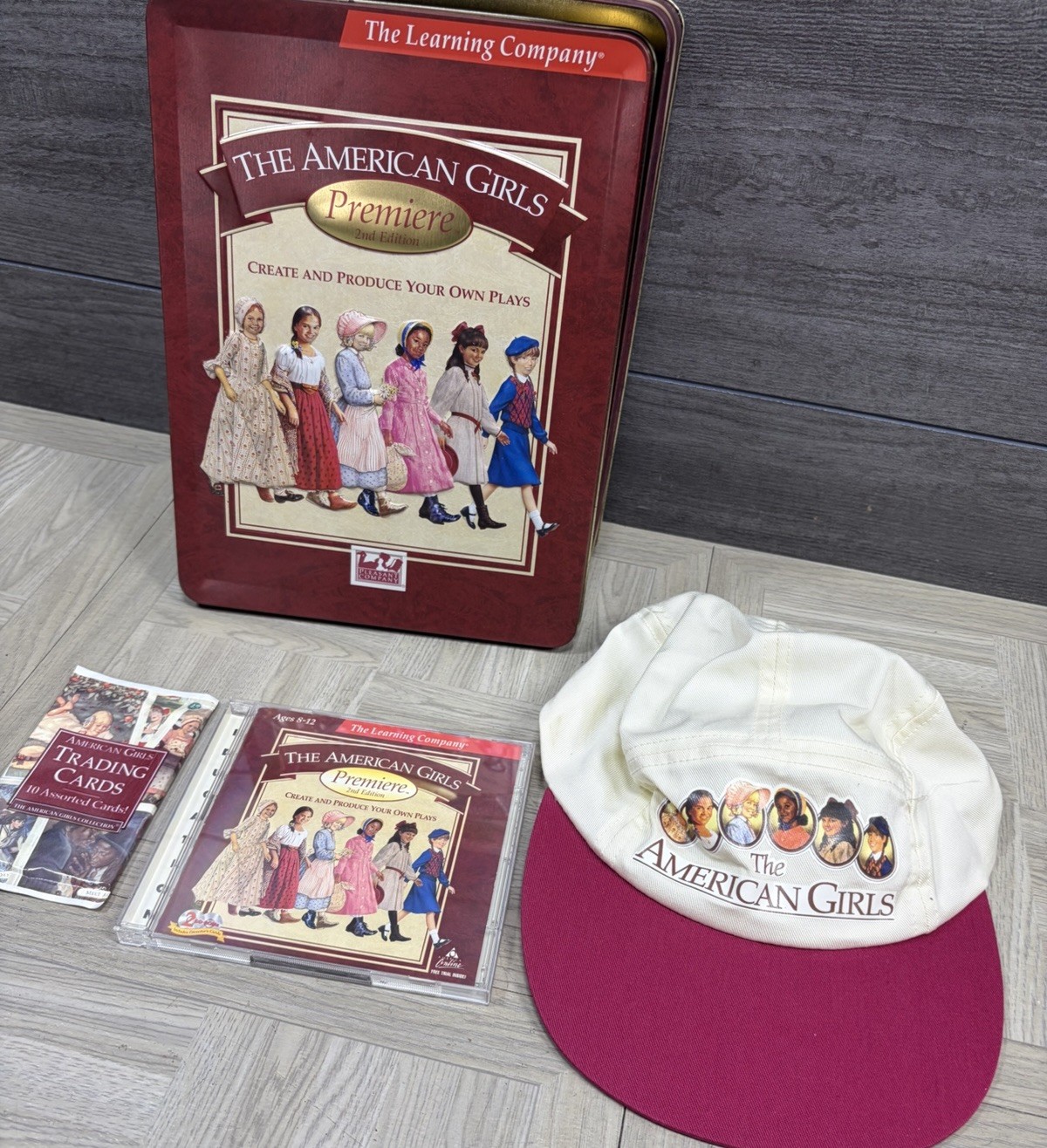The American Girls Premiere 2nd Edition Hat Tin Trading Cards CD 2 Disc Pleasant