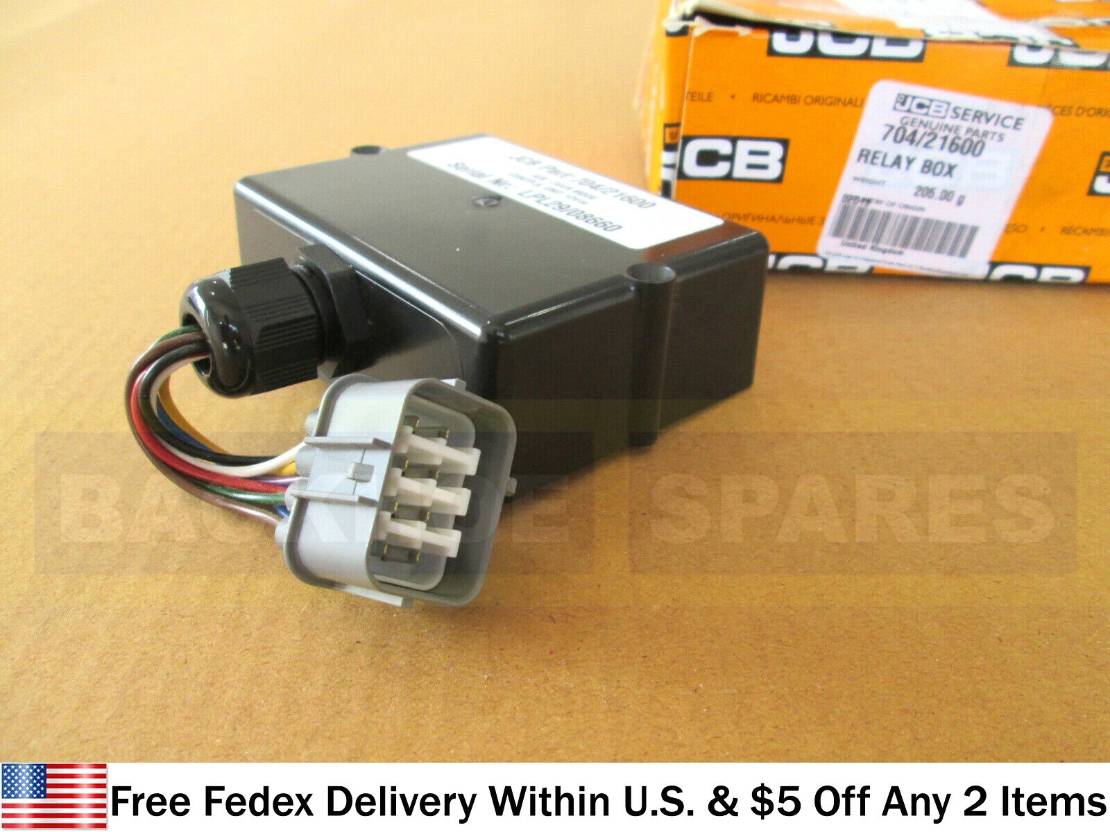 JCB TELEHANDLER - GENUINE JCB RELAY BOX P.C.B STEER MODE (PART NO. 704/21600)