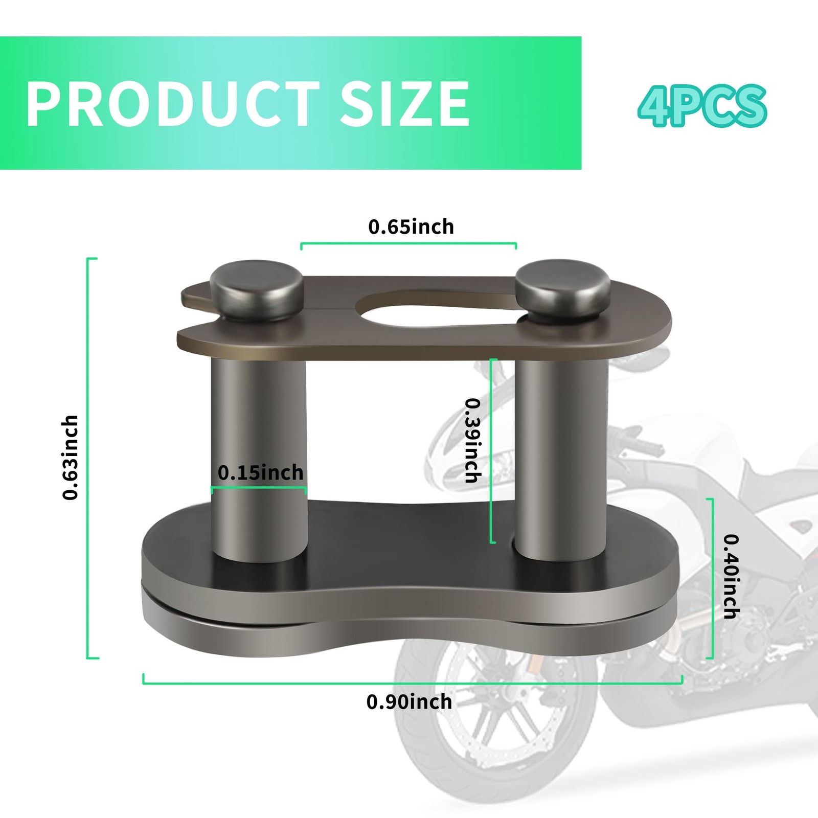 4PCS 420 Chain Master Link Universal Connector for Motorcycle Bike Chains