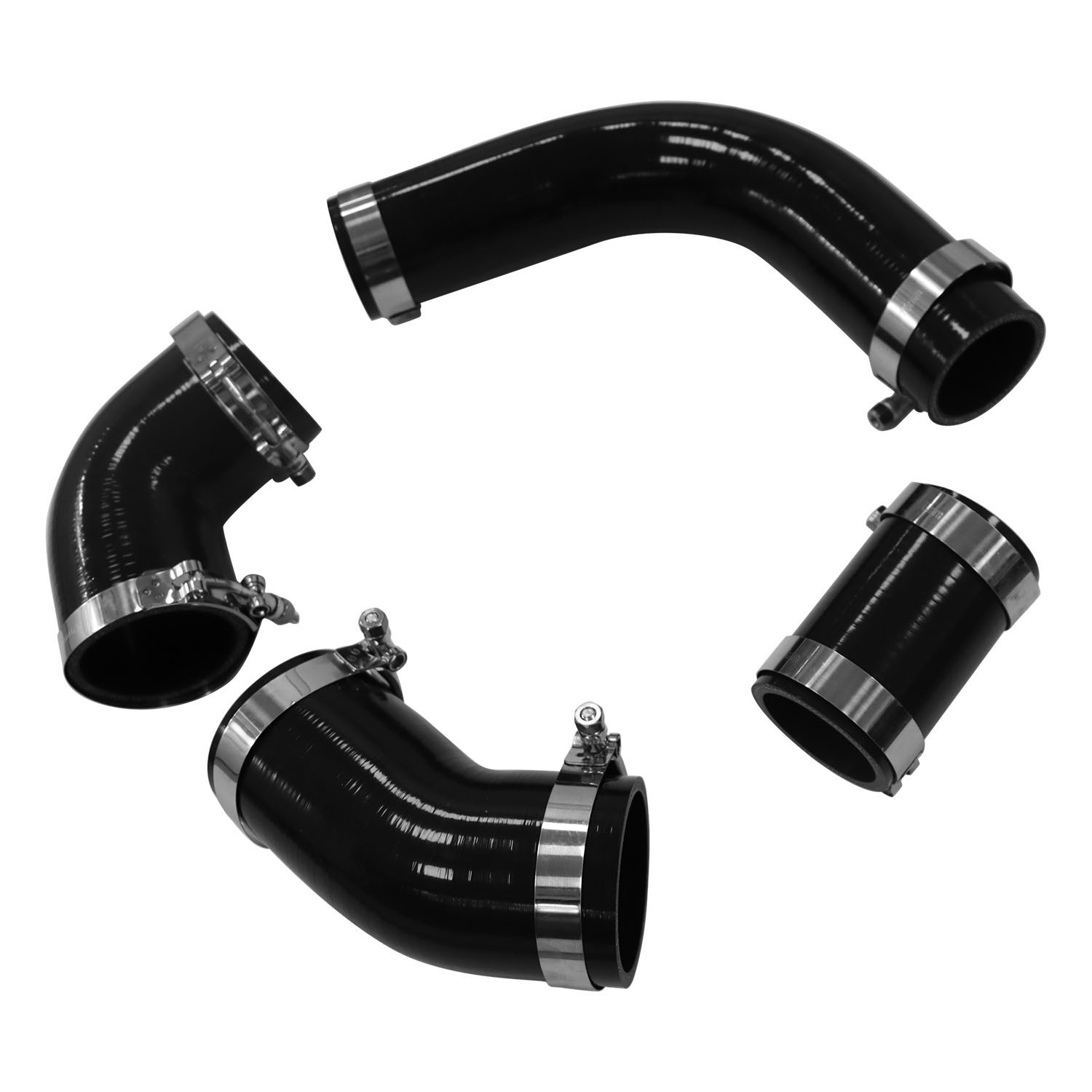 Silicone Hose Kit+Stainless Clamps For 2002 2003 2004 GM 6.6L LB7 Duramax Diesel