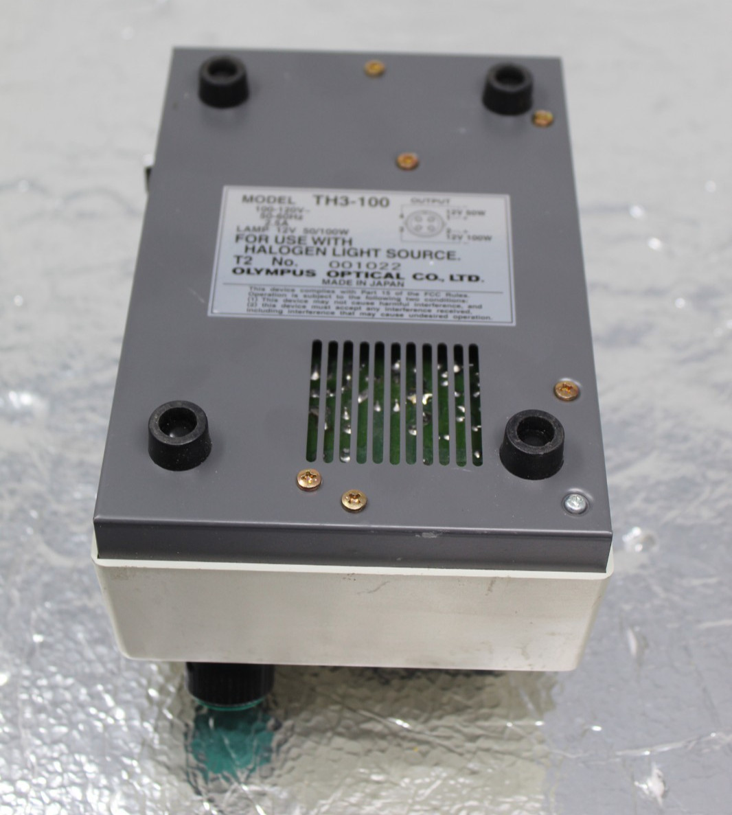 OLYMPUS OPTICAL TH3-100 (100-120V) HALOGEN LIGHT SOURCE POWER SUPPLY
