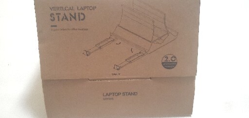 Vertical Laptop Stand Shrink Space-Saving Tablet Stand (Space Gray)