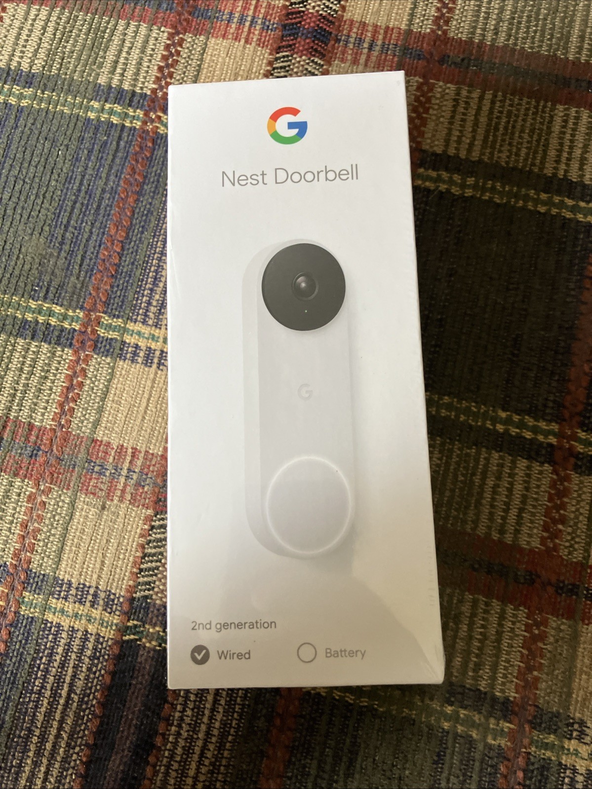 Google Nest - 2nd Generation HD Video Doorbell Camera, White , New, Unopened