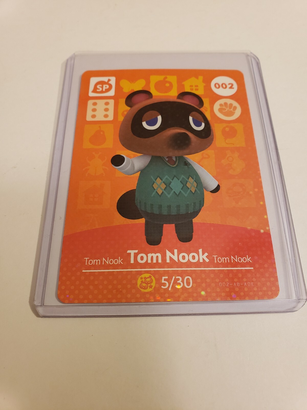 !SUPER SALE! Tom Nook # 002 Animal Crossing Amiibo Card Horzons Series 1 MINT!