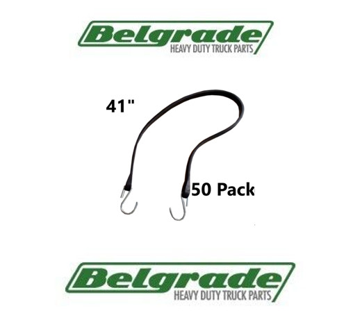 50 Pack 41" Heavy Duty RUBBER Tarp Straps TARP TIE DOWN Bungee Cords