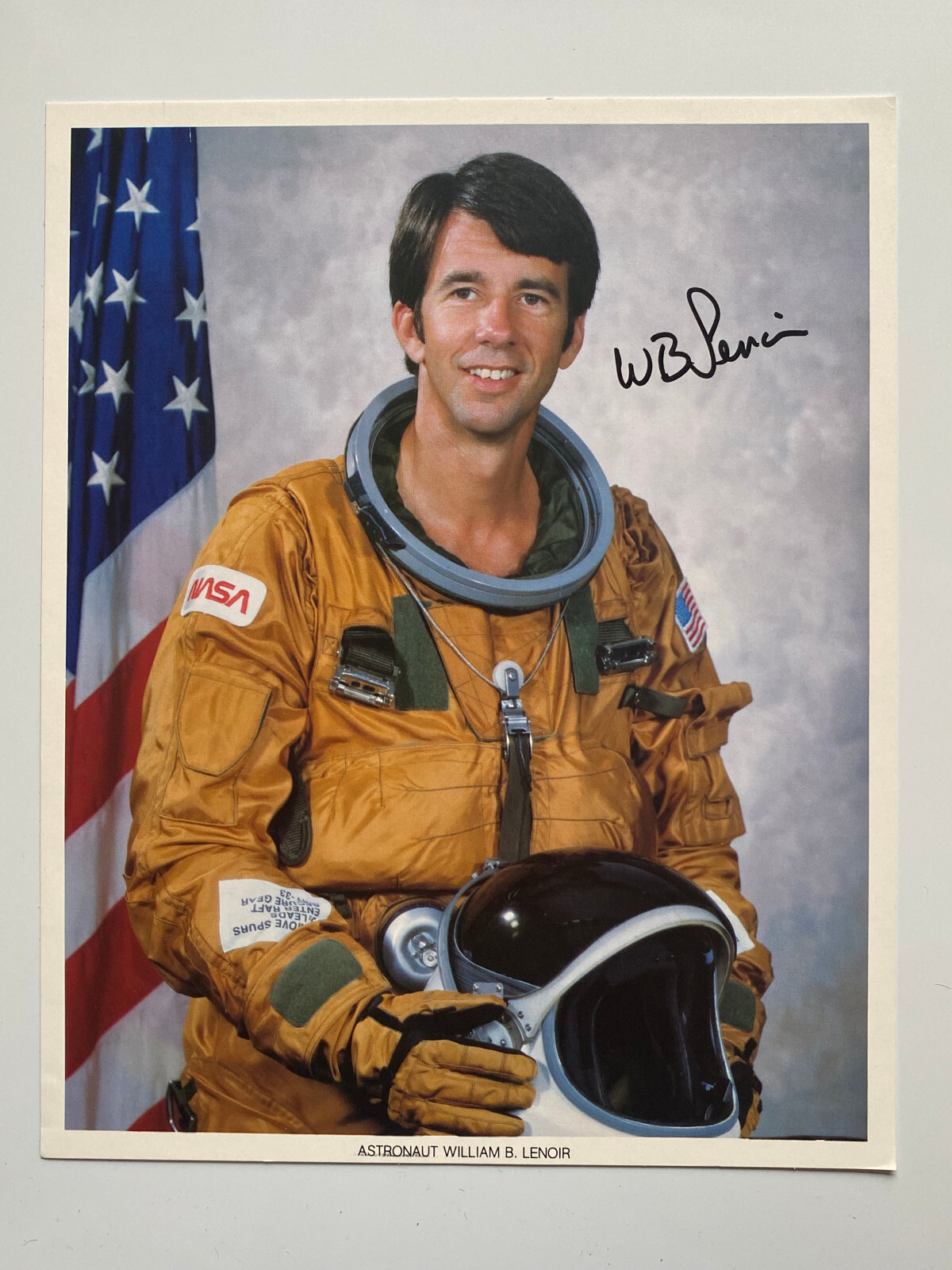 Astronaut William B. Lenoir - NASA - Original Autograph - Large Photo 25x20cm