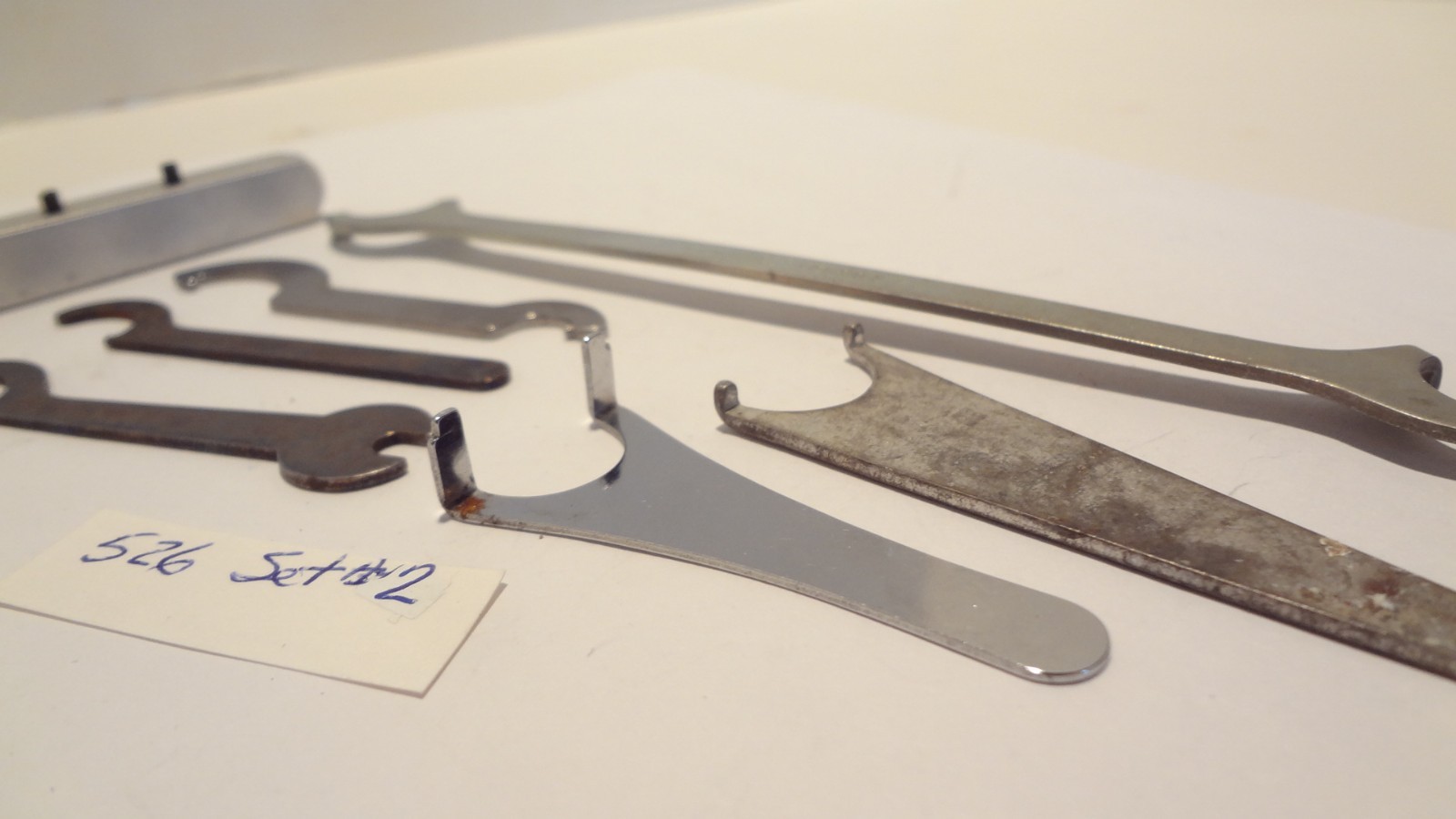 MICROSCOPE SERVICE TOOLS HOOK AND SLOTTED WRENCH SET#2