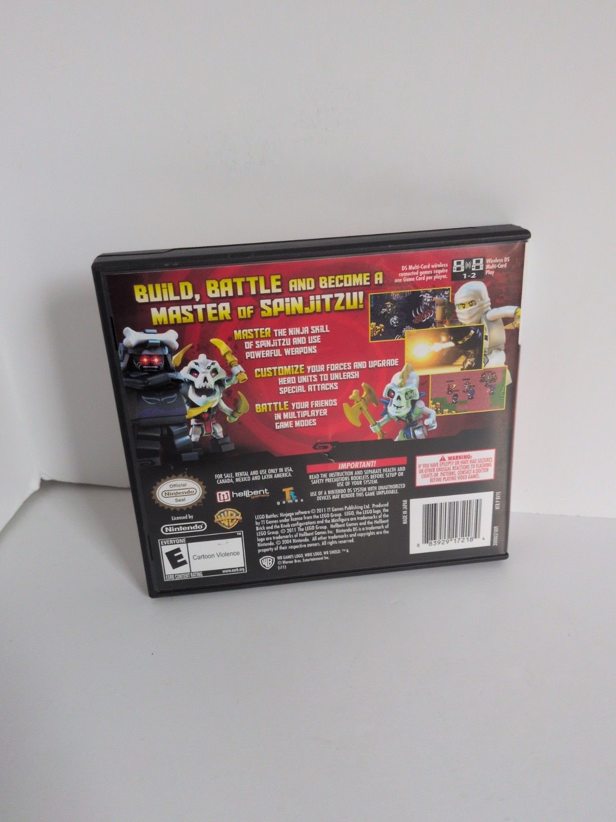 Nintendo DS LEGO Battles Ninjago NO GAME Case And Inserts Only