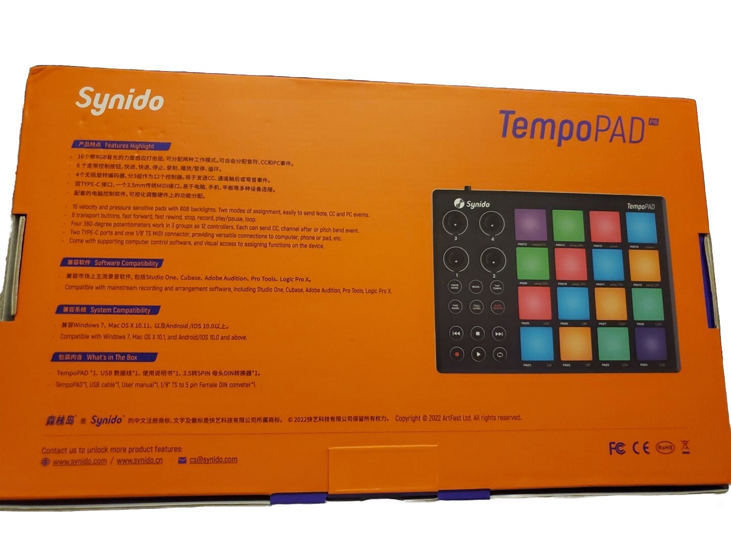 TempoPAD Midi Controller Synido