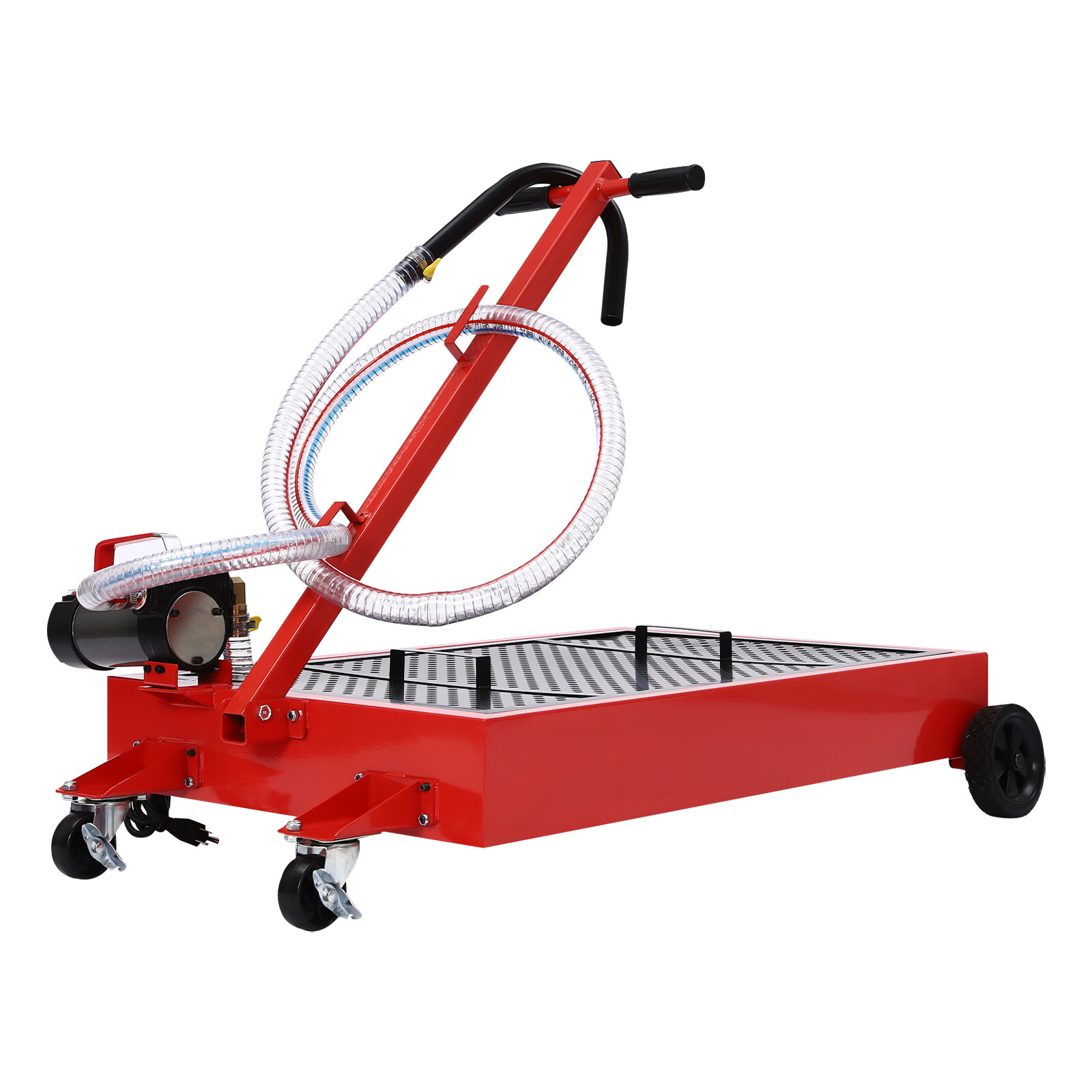 17Gallon Portable Oil Drain with Pump Truck Oil Drain Low Profile Oil Change Pan