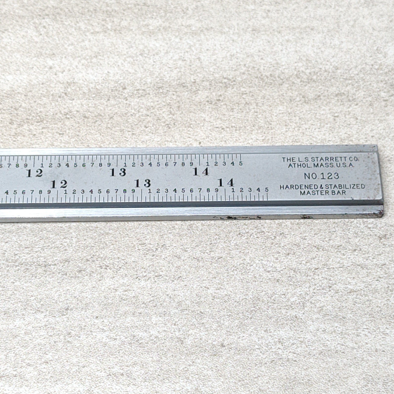 Starrett 123 14" Hardened & Stabilized Master Vernier Caliper