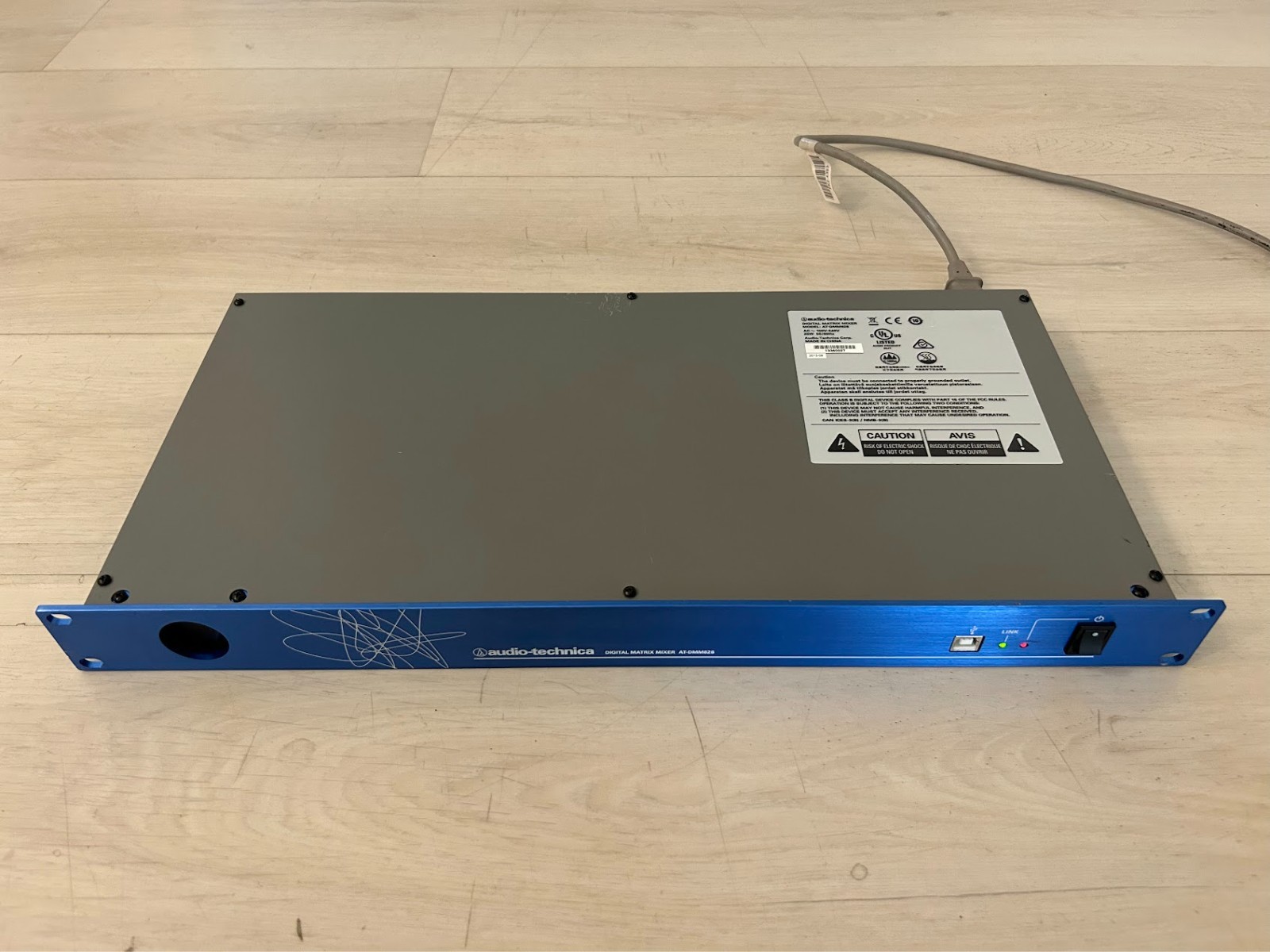 Tested Audio-Technica AT-DMM828 Digital Matrix Mixer 1u Rackmount 8 Channel