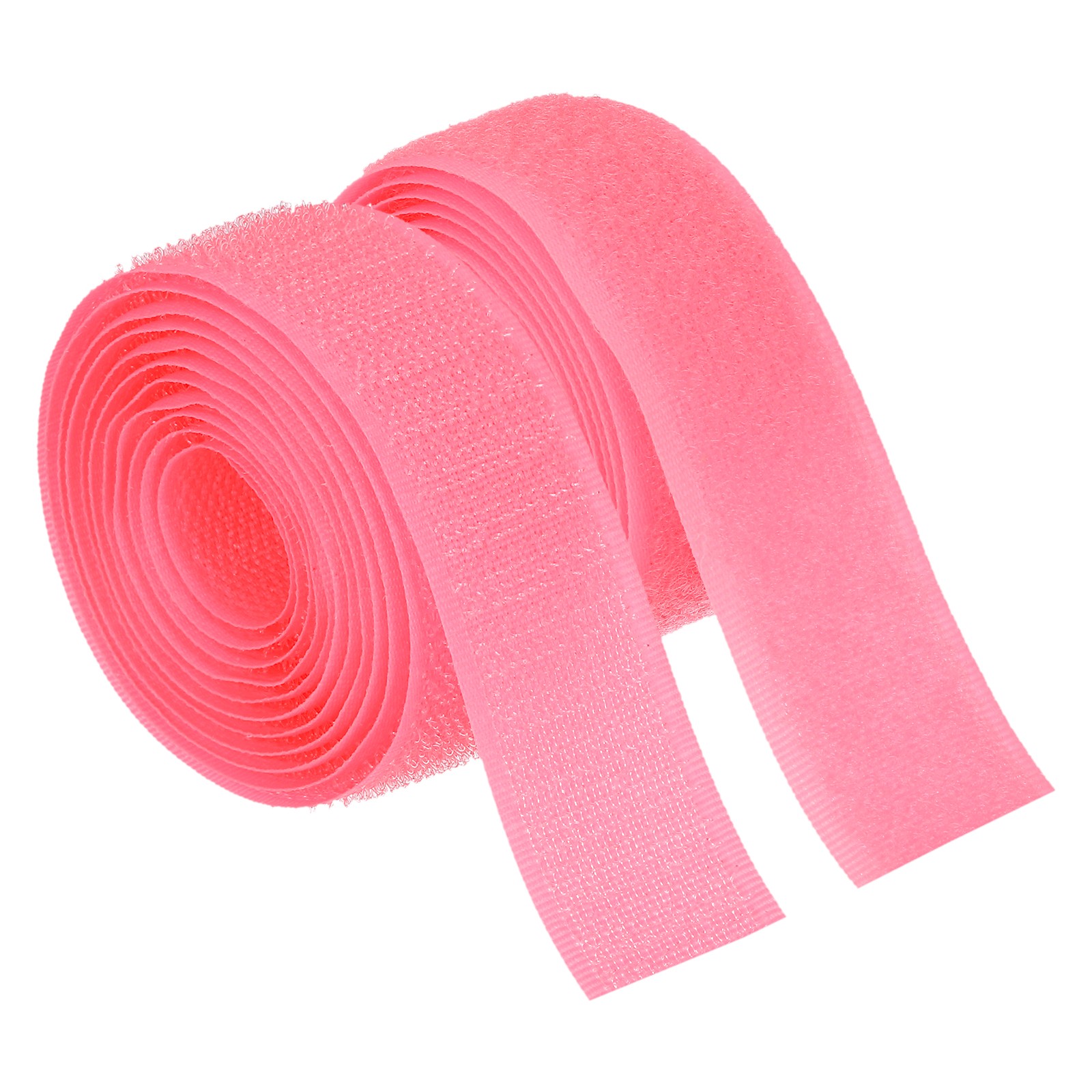 1.5 Yard 1 Inch(25mm) Width Sew on Hook and Loop Strips Non-Adhesive, Pink