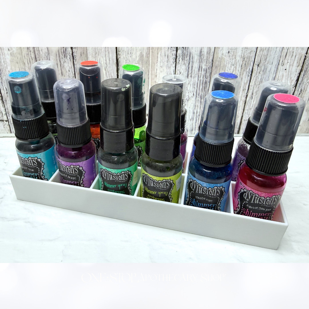The INK SPRAY TRAY Organizer Craft Tim Holtz Dylusions  3D Printed 1oz WHITE