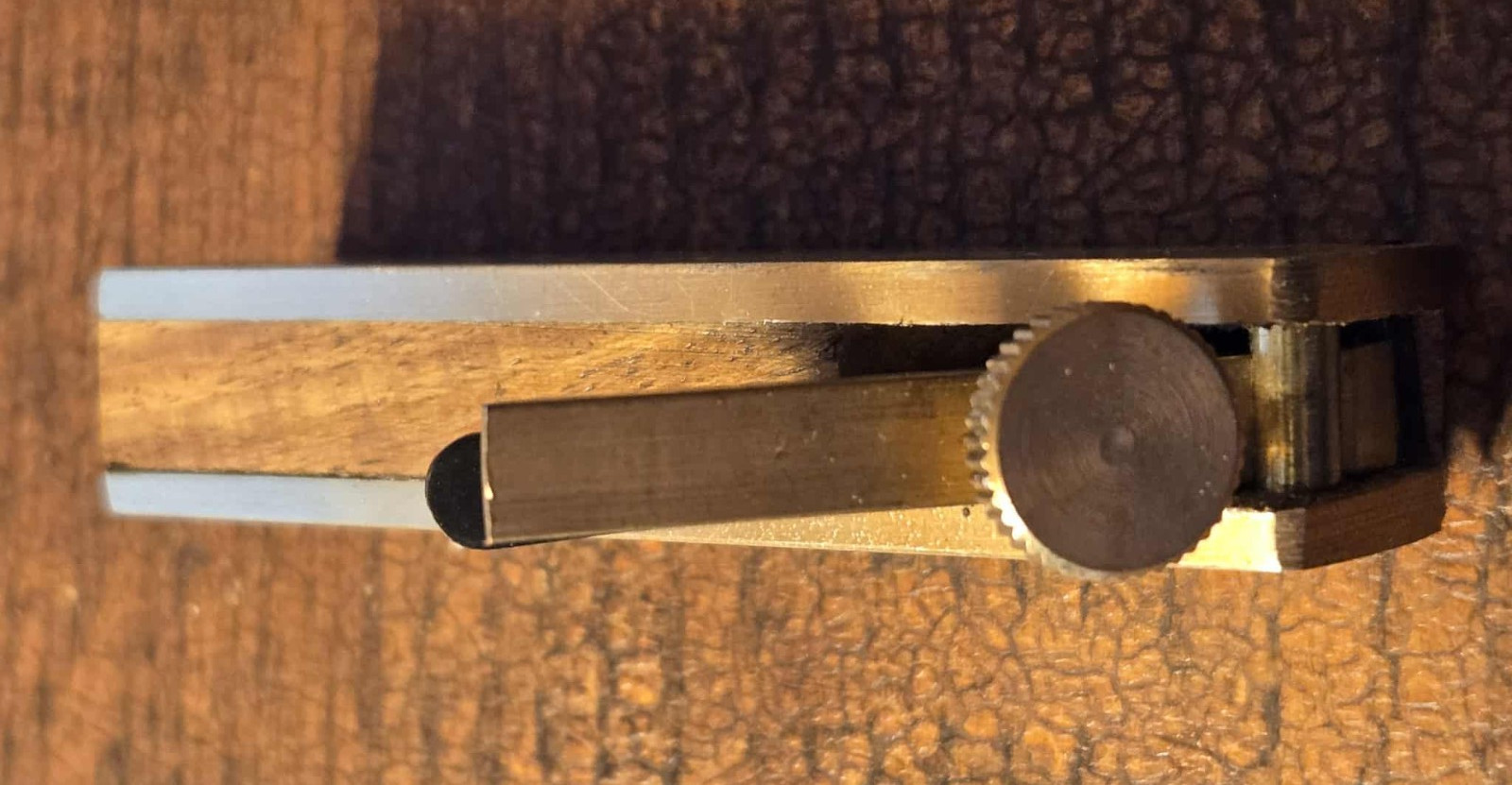 Mini Brass Plane Scraper Wood Working Craft Planer Tool Hobby