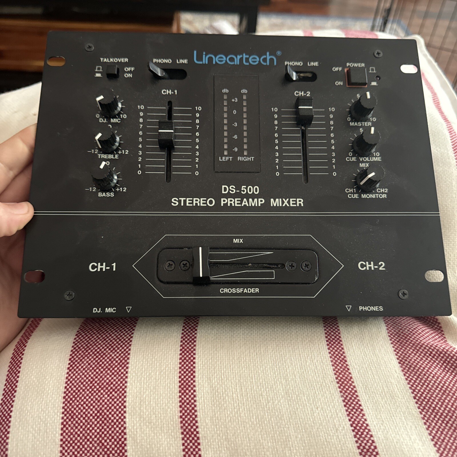 Lineartech DS-500 Audio Stereo Pre-Amp MIXER/EQUALIZER Sound Effect DJ Mix