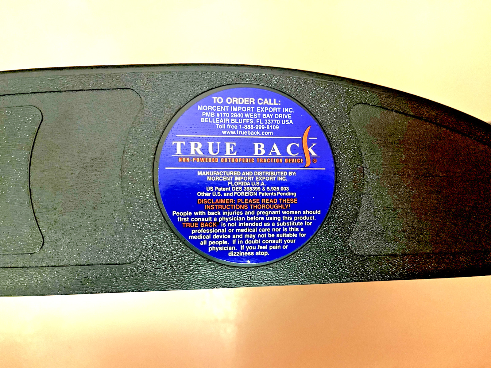 TRUEBACK True Back Non-Powered Orhopedic Traction Device For Back Pain Relief