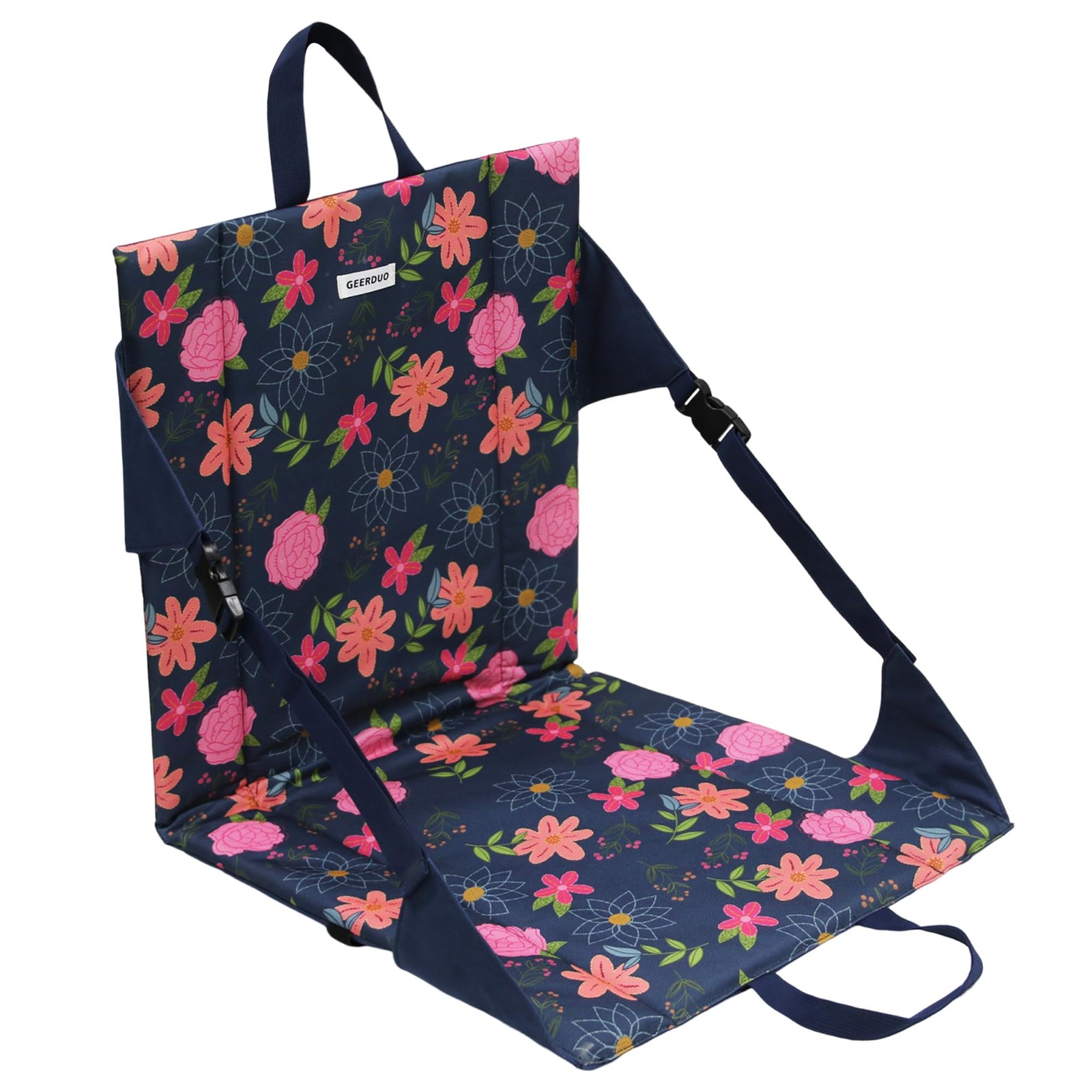 Floral Foldable Bleacher Seat Waterproof Portable Stadium Cushion
