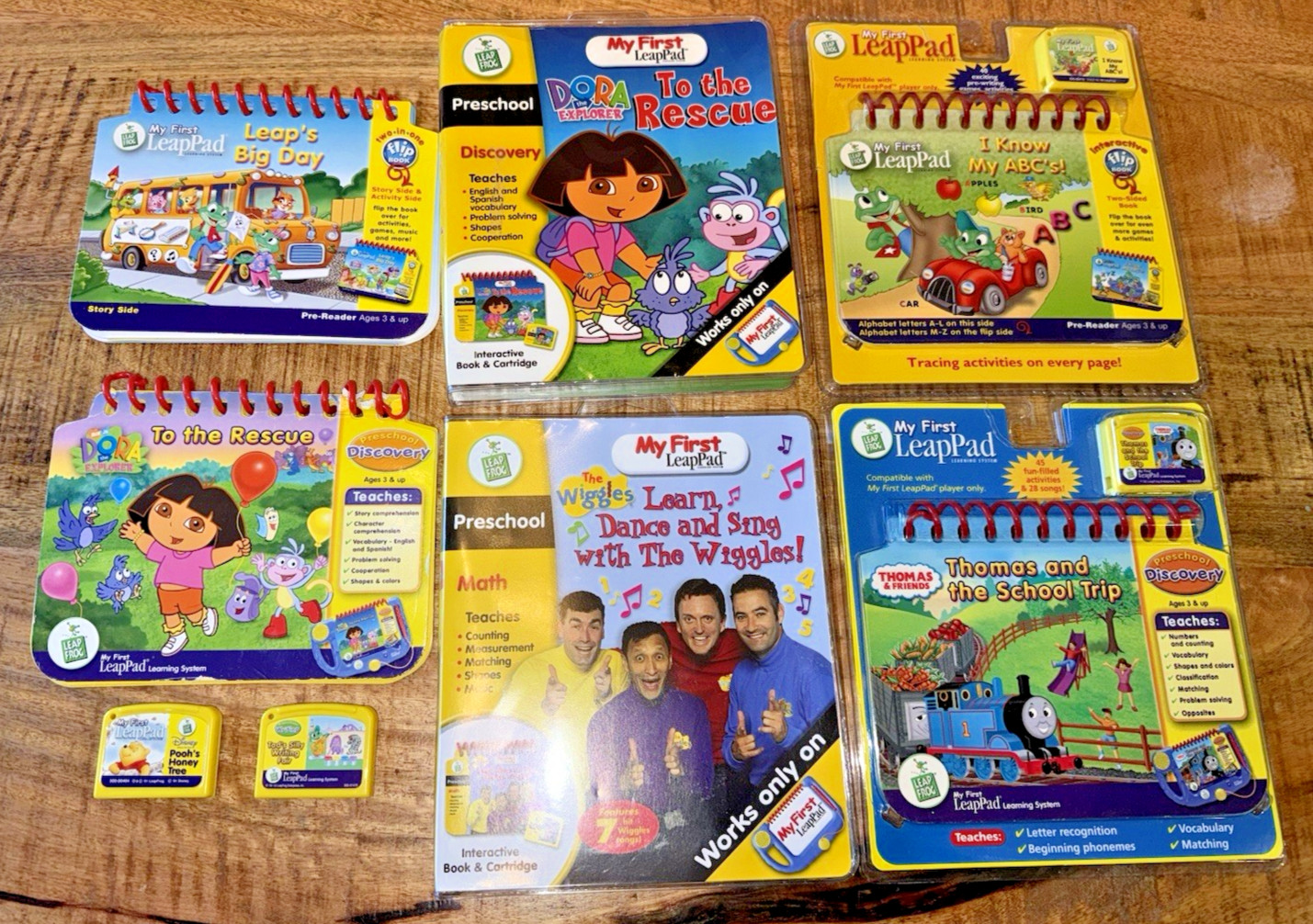 LEAPFROG MY FIRST LEAPPAD CONSOLE BOOKS CARTRIDGE LOT TESTED (E)