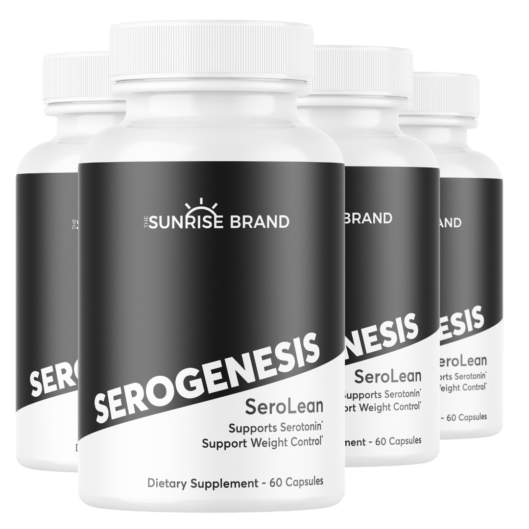 Serogenesis PM Supports Serotonin Supports Weight Loss 4 Bottles 240 Capsules
