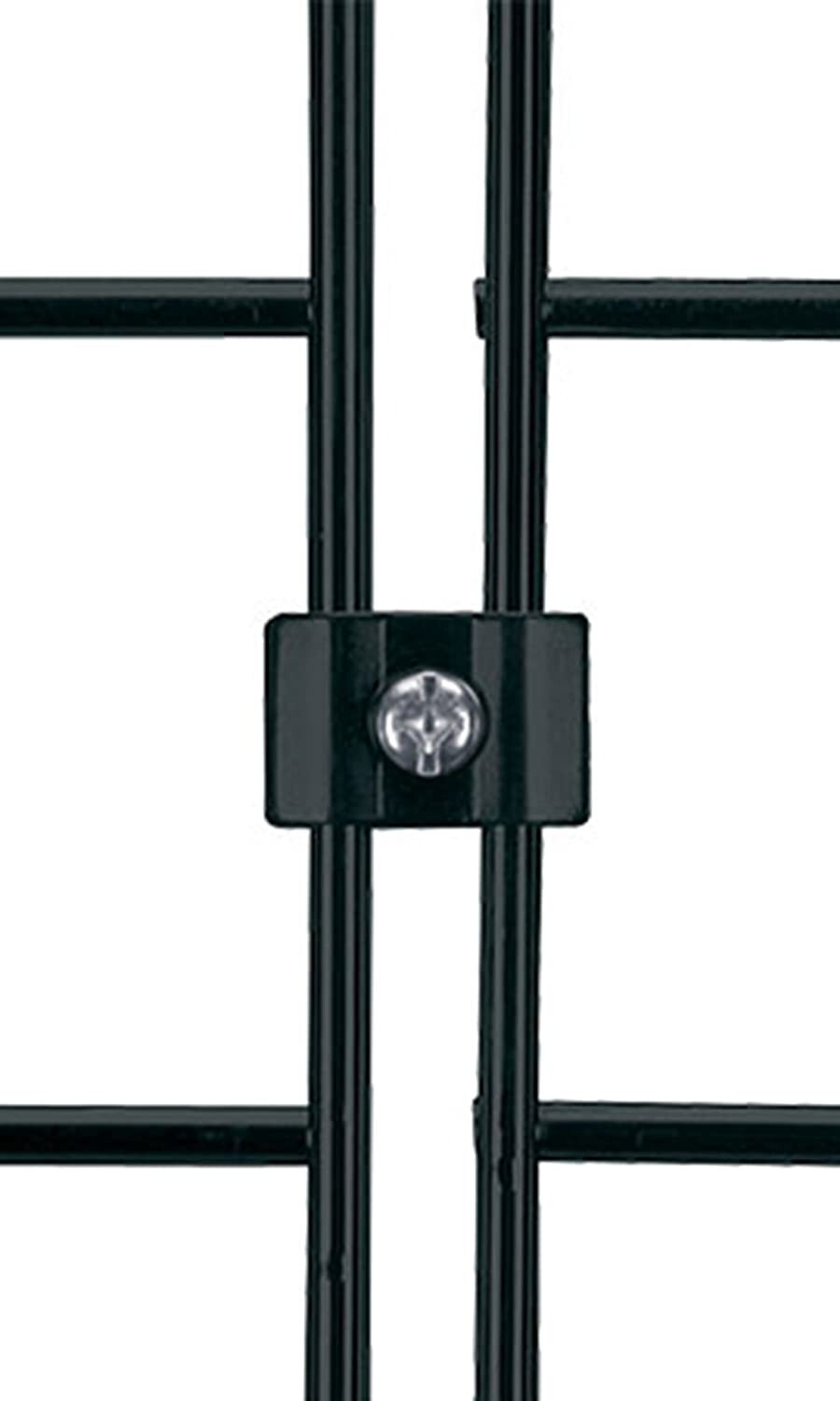 Wire Grid Triangle Tower Display Rack Casters Rolling Castors Black 2' x 5 ½' H