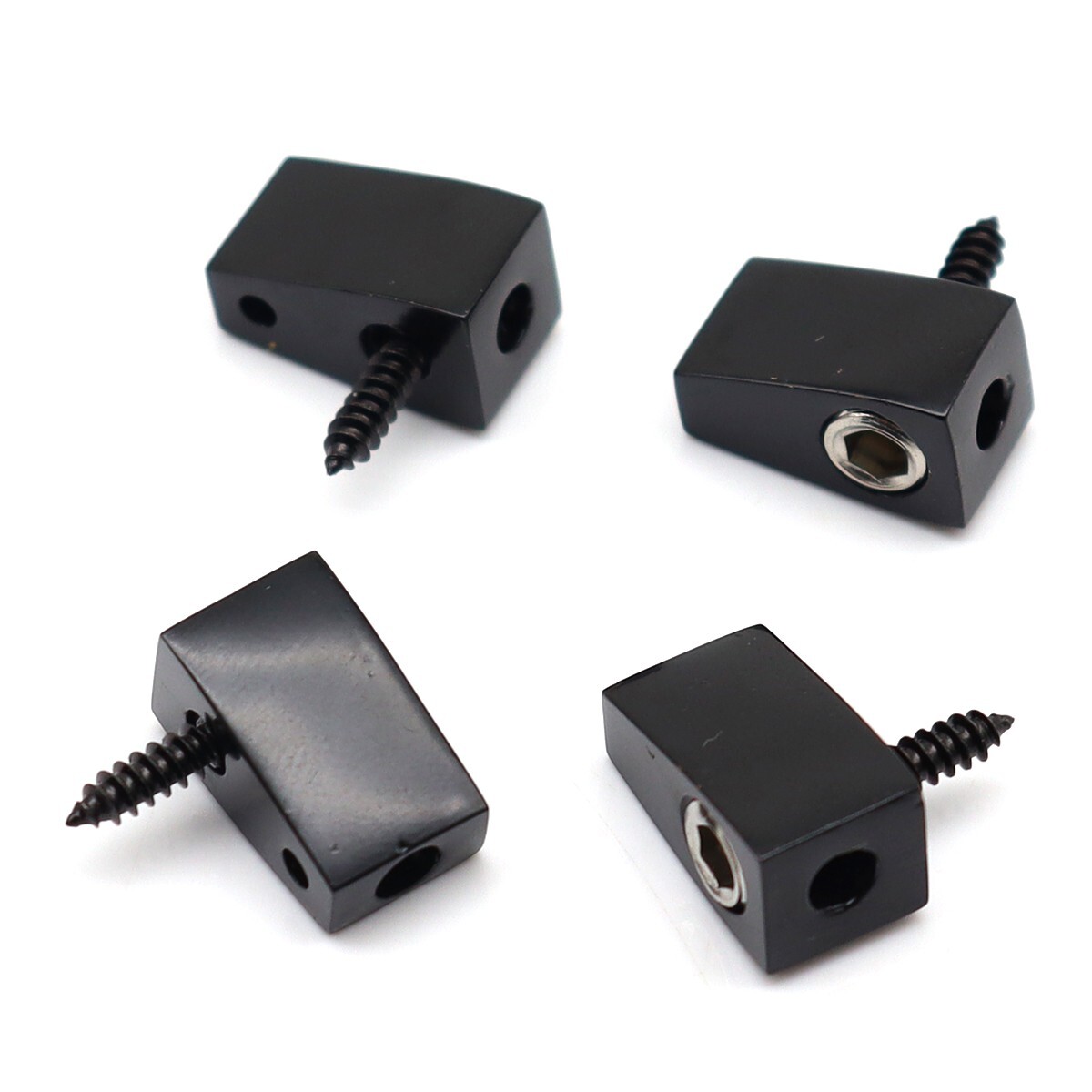 4 String Headless Bass Nut Single String Nut for 4 String Electric Bass Black