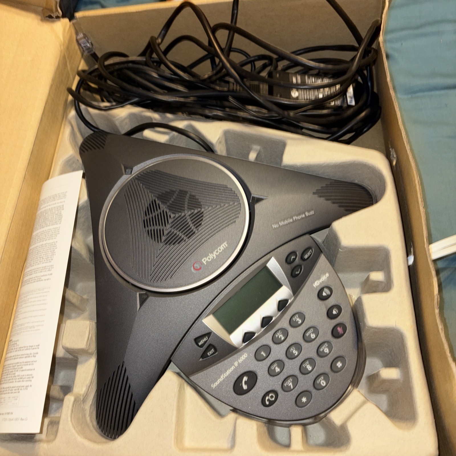 Polycom SoundStation IP 6000 2200-15600-001 Sip Conference Phone