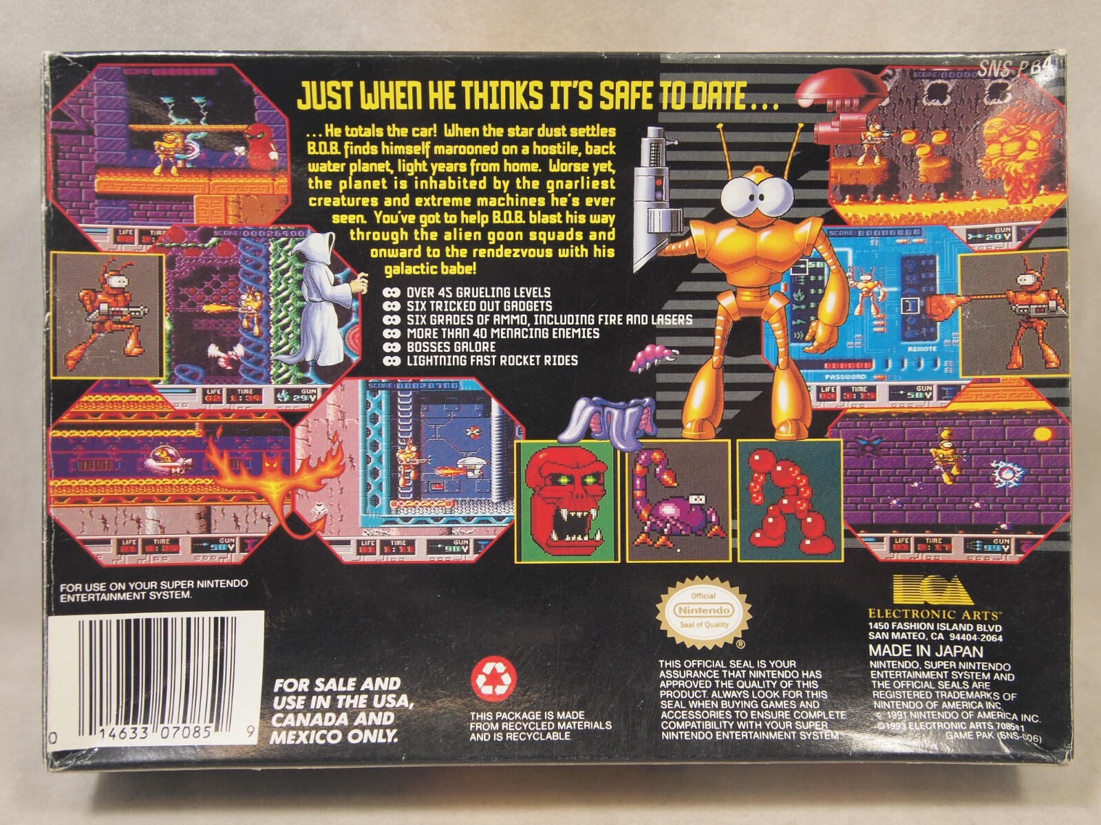 B.O.B. [BOB] (Super Nintendo | SNES) Authentic BOX ONLY