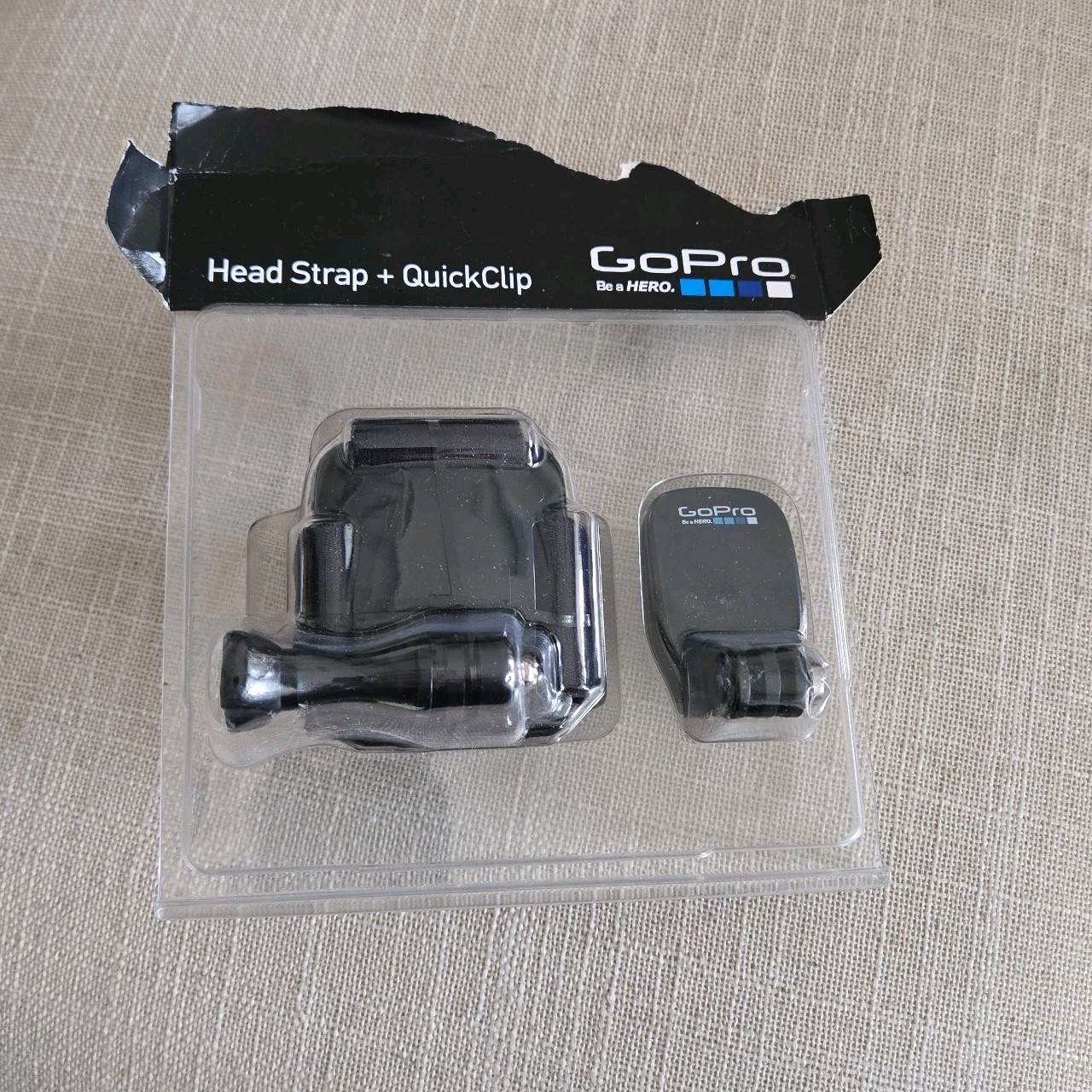 GoPro Head Strap + QuickClip Adjustable Fit For GoPro Hero Camera Open Box