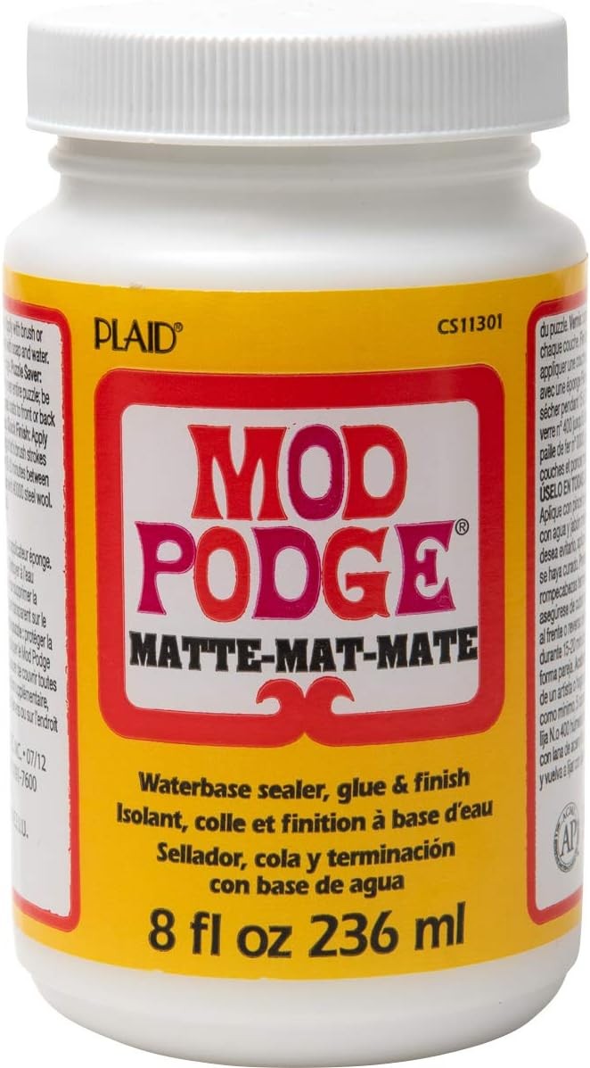 Mod Podge Matte Sealer, Glue & Finish: All-in-One Craft Solution- Quick Dry, Eas