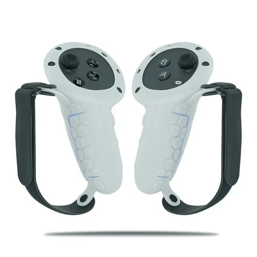 Meta Quest Controller Protective cover Handle Grip Silicone White
