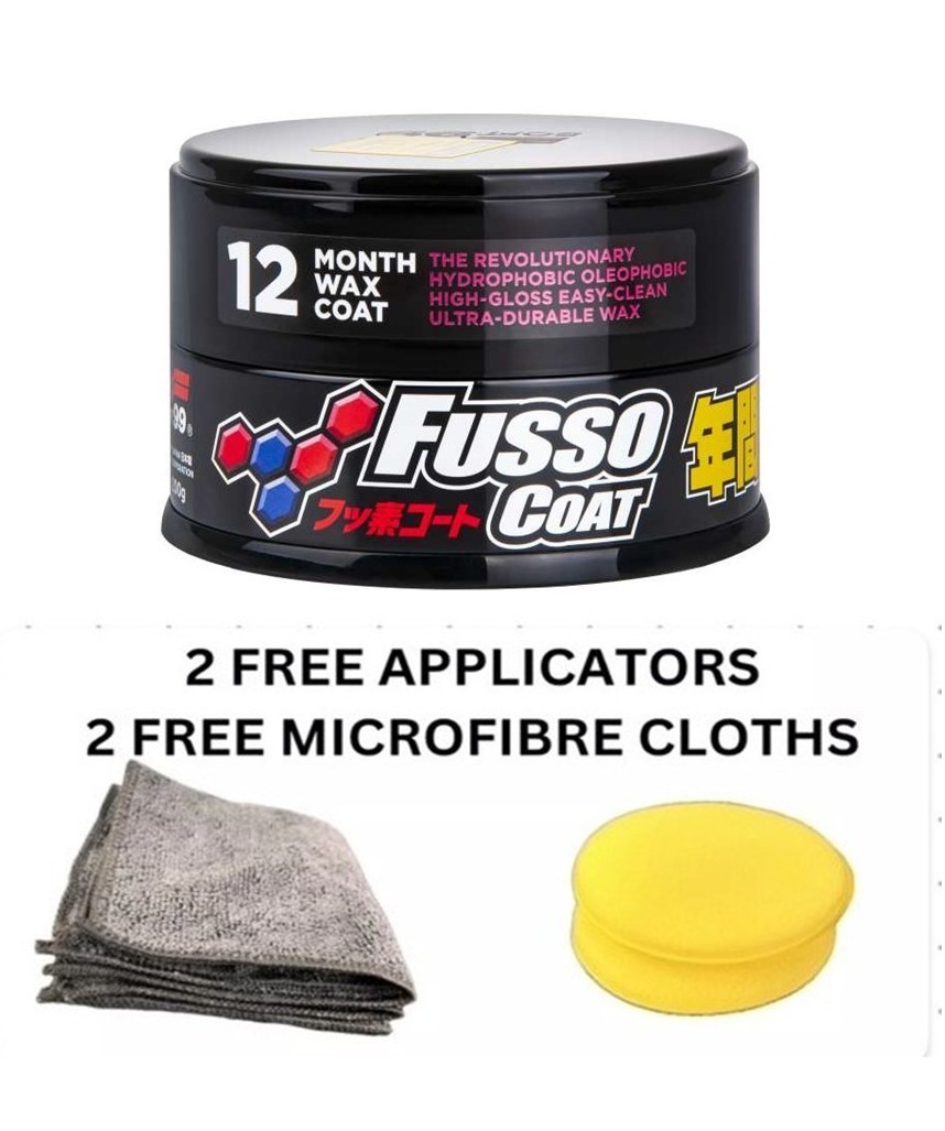 Soft99 Fusso Coat 12 Months Car Wax Dark Colour - UK STOCK - FREE Pads & Cloths